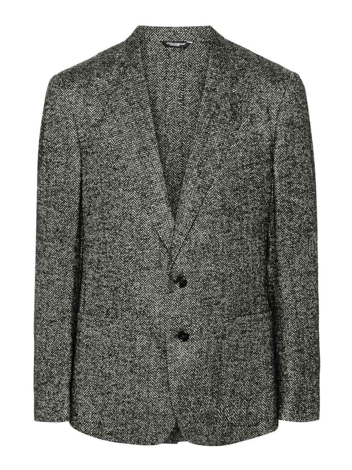 Dolce & Gabbana Casual Jacket In Gray