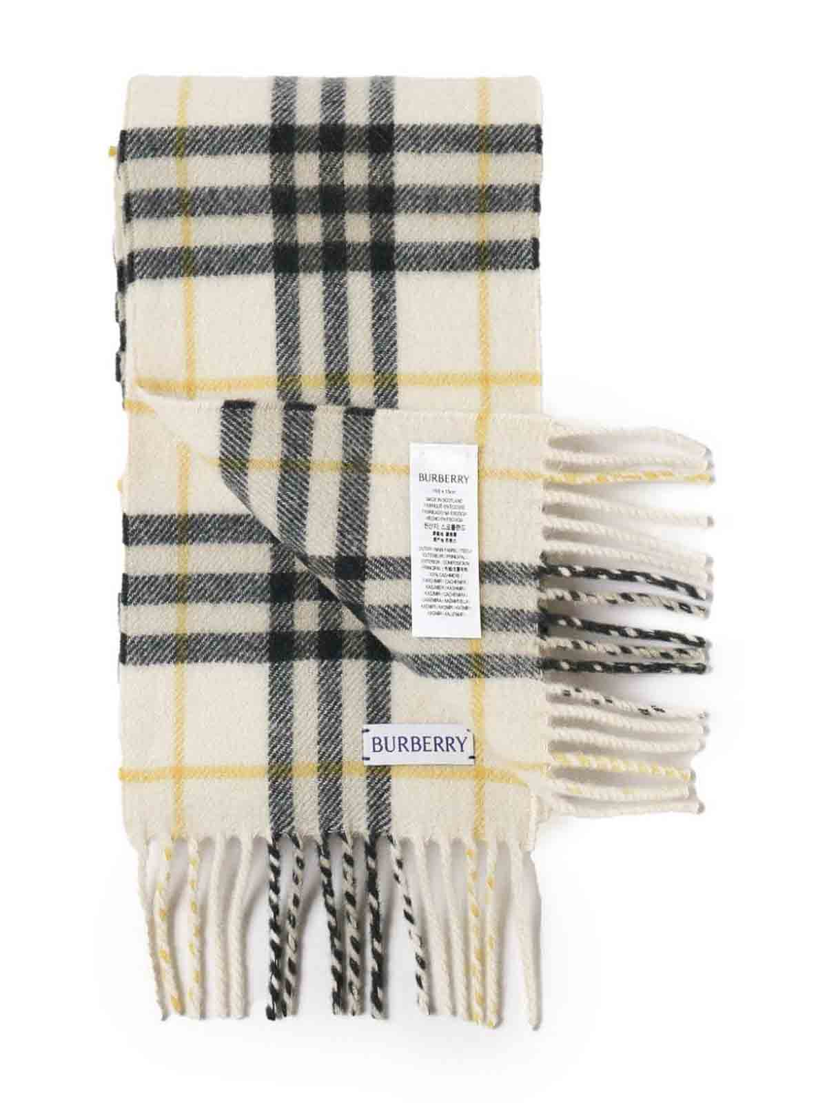 Shop Burberry Scarfs In Black