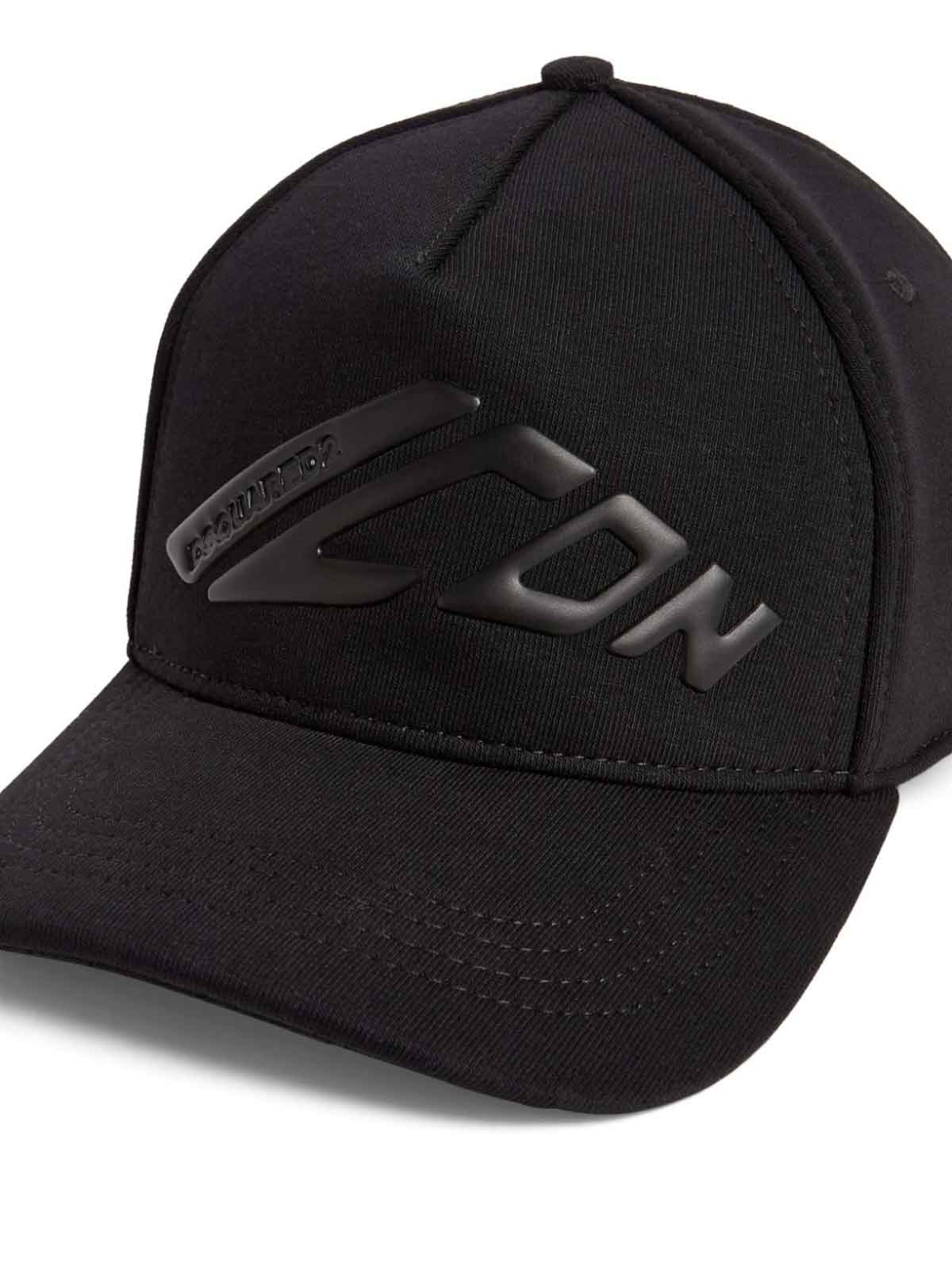 Shop Dsquared2 Hats Black