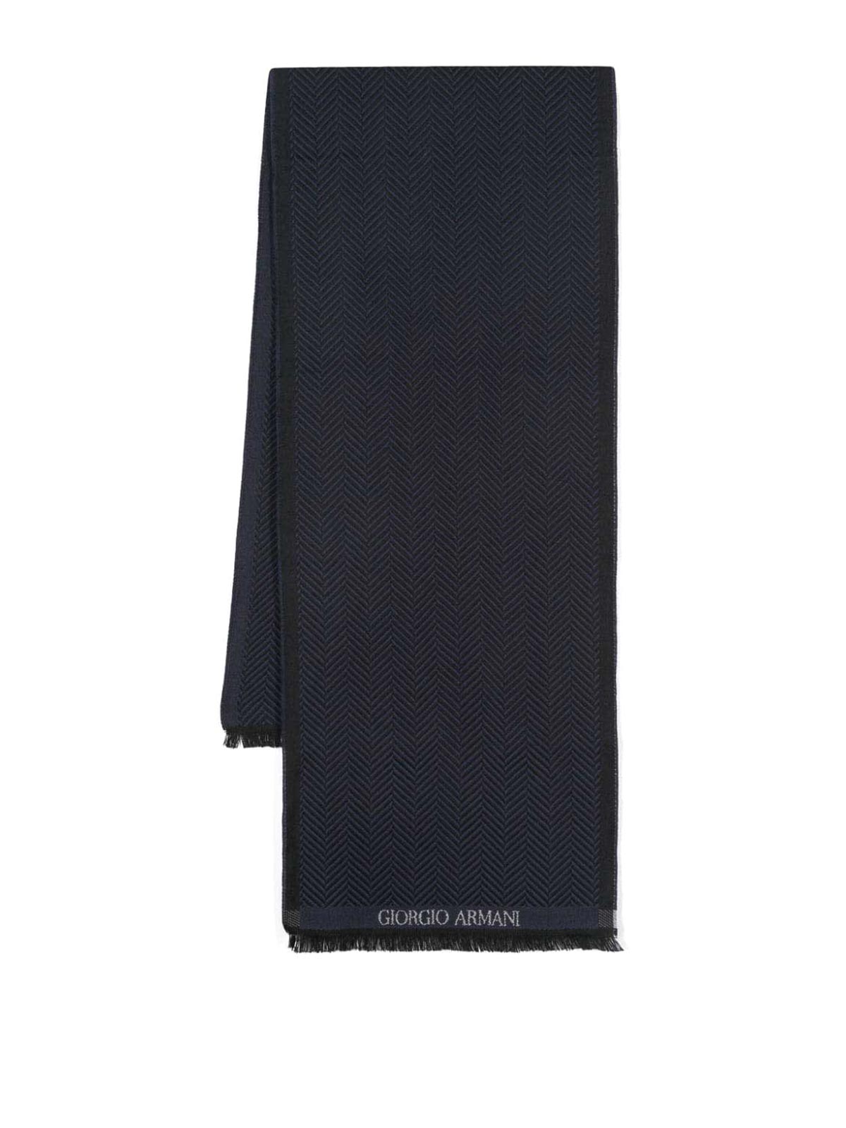 Shop Giorgio Armani Scarfs Blue