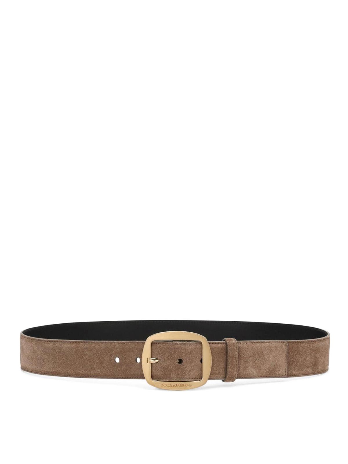 Shop Dolce & Gabbana Leather Belt In Brown