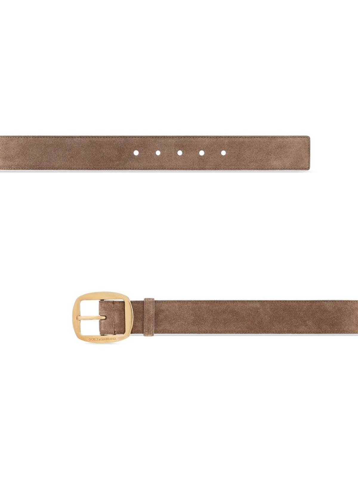 Shop Dolce & Gabbana Leather Belt In Brown