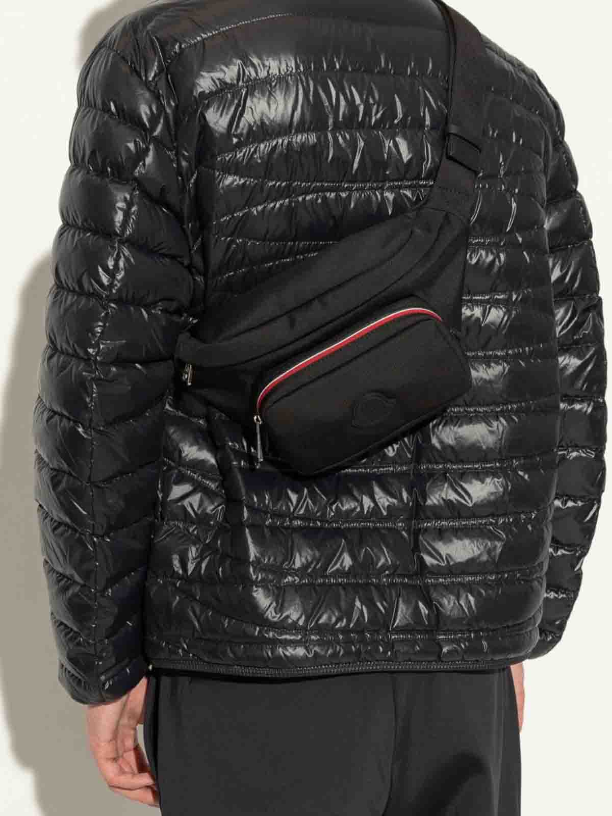 Shop Moncler Logo Bag In Black