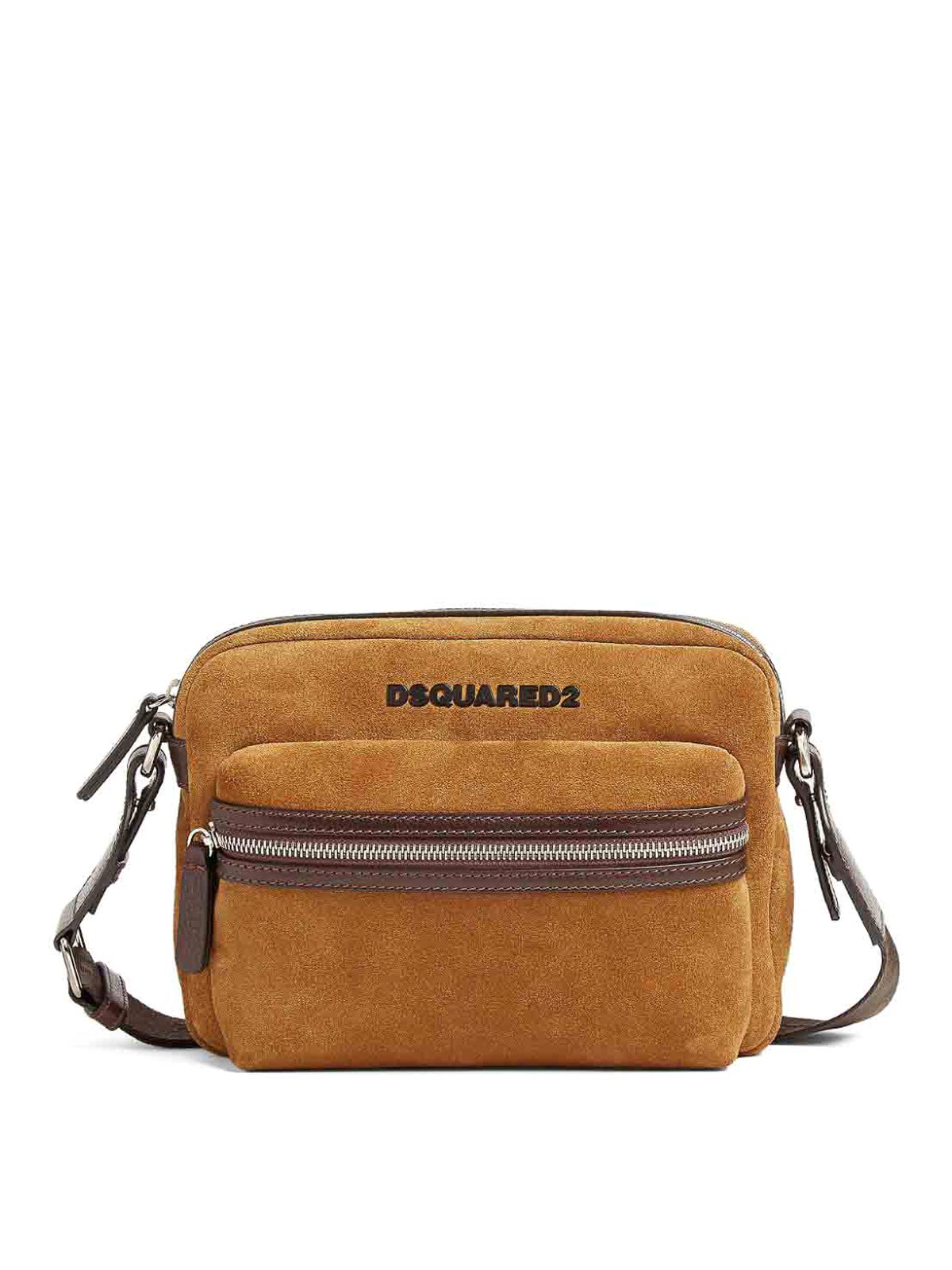 Shop Dsquared2 Logo Bag In Camel