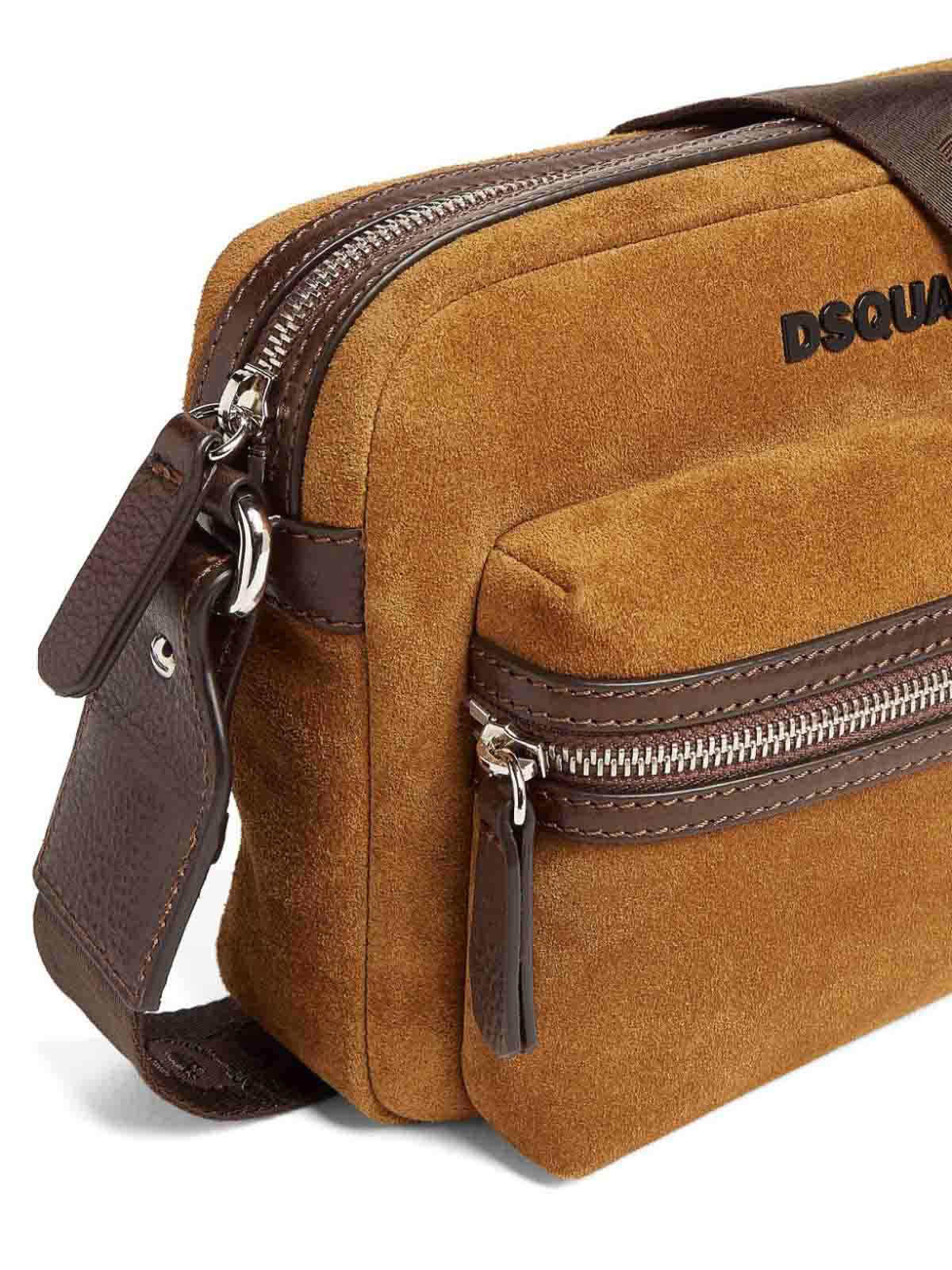 Shop Dsquared2 Logo Bag In Camel