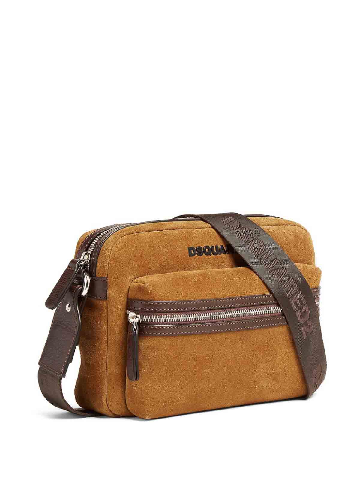 Shop Dsquared2 Logo Bag In Camel