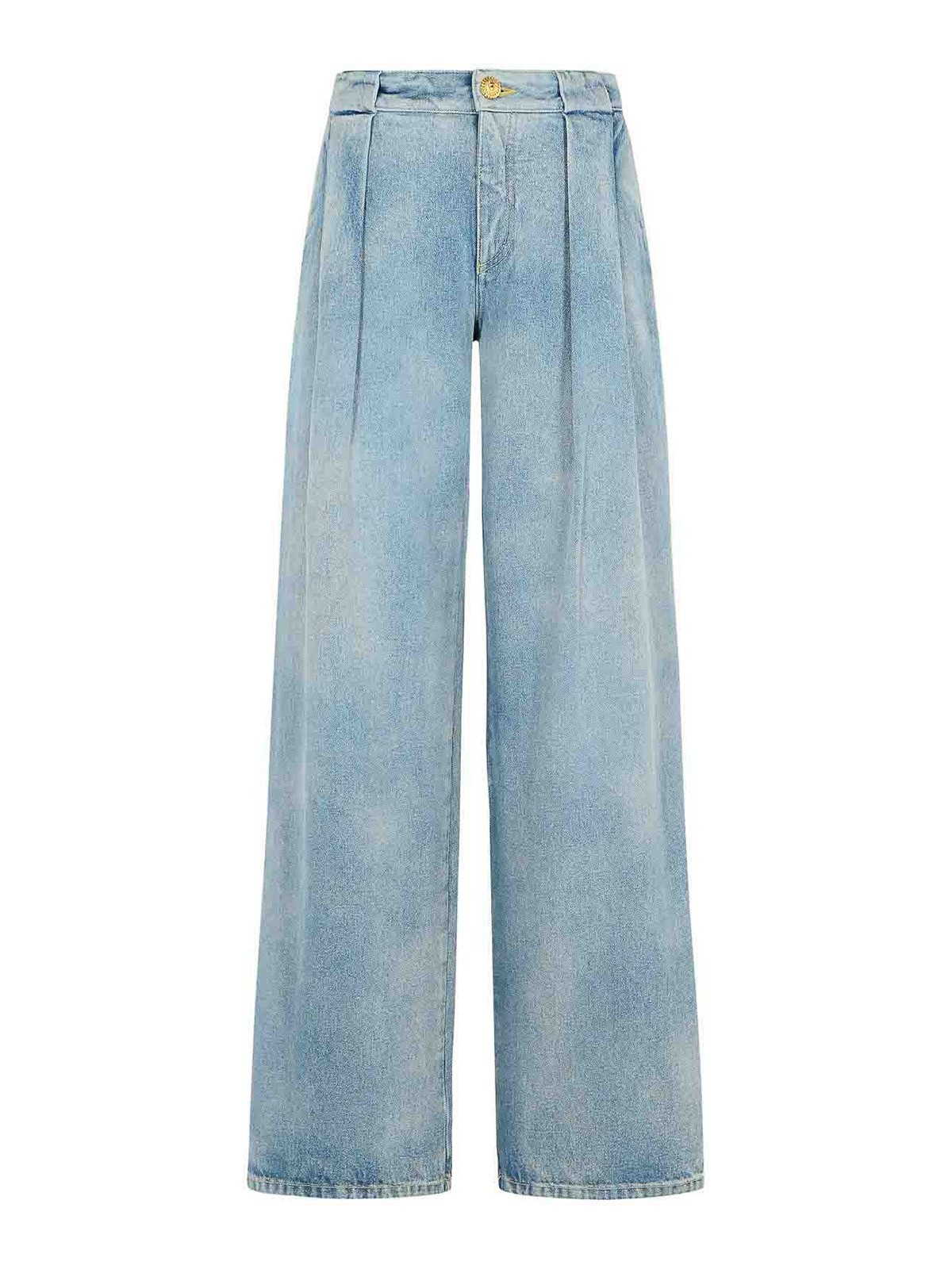 Shop Balmain Light Blue Denim Jeans