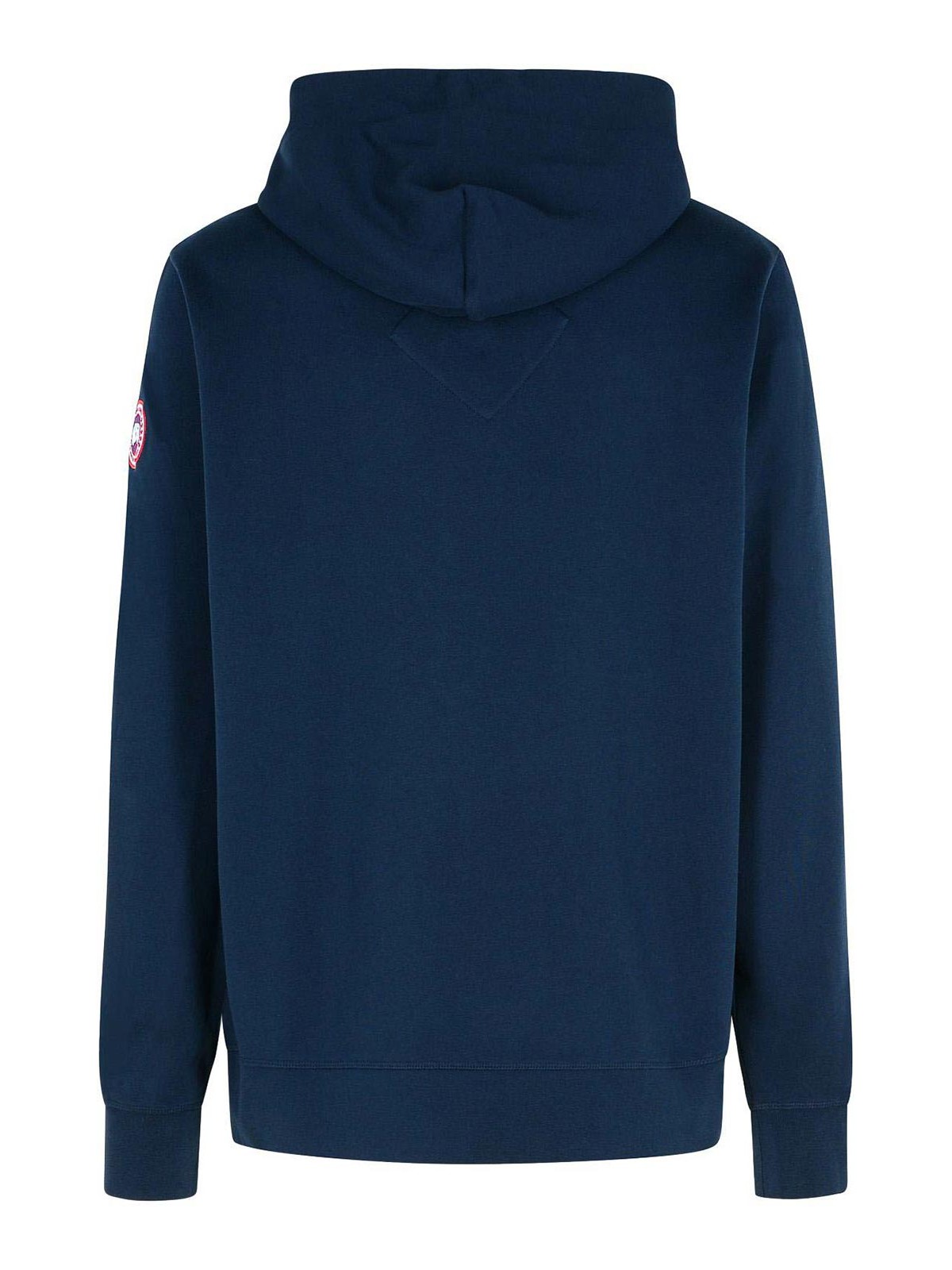 Shop Canada Goose Huron Navy Cotton Sweatshirt In Dark Blue