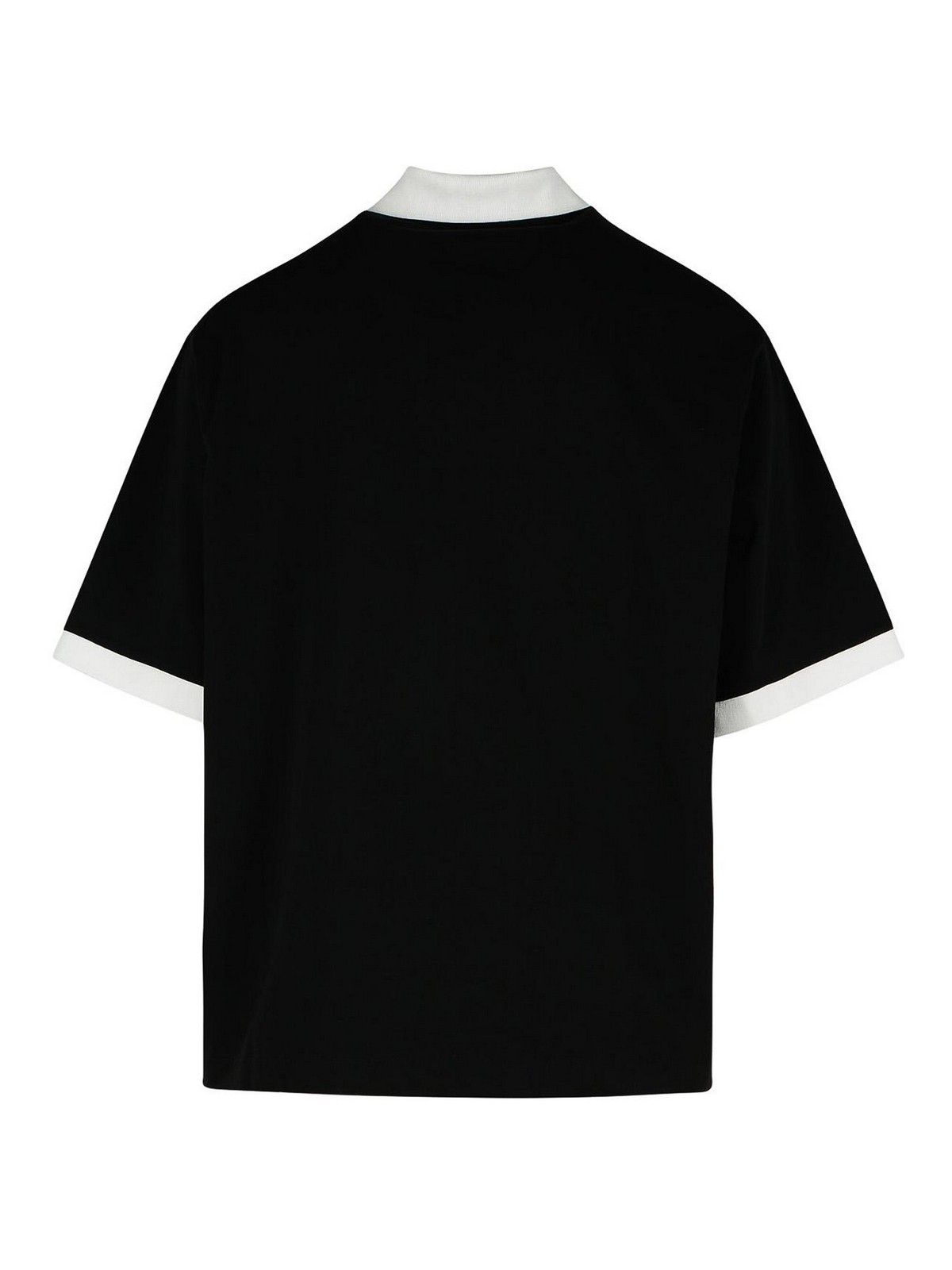 Shop Off-white College Black Cotton Polo Shirt