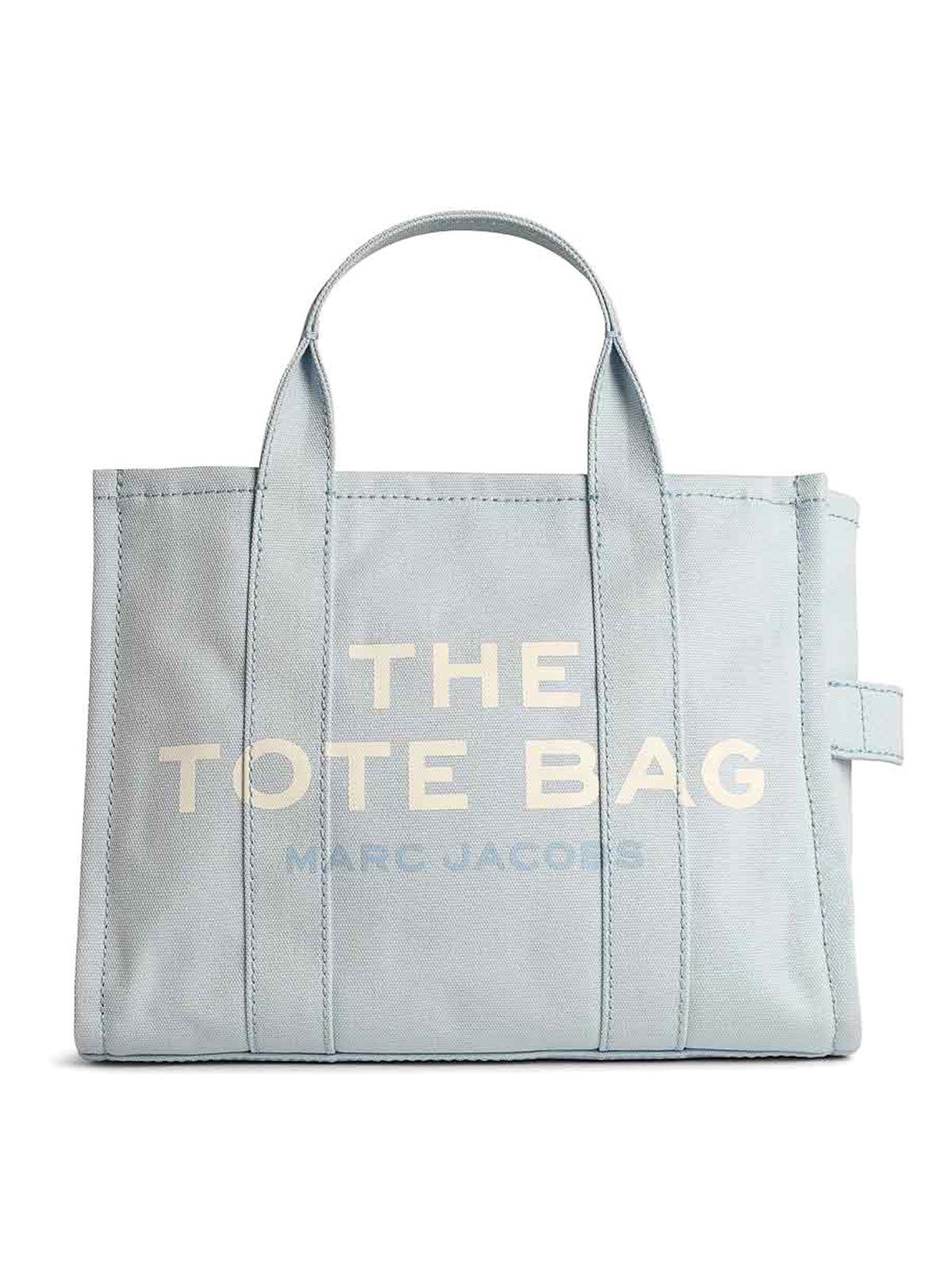 Shop Marc Jacobs Tote Medium Bag In Light Blue Canvas