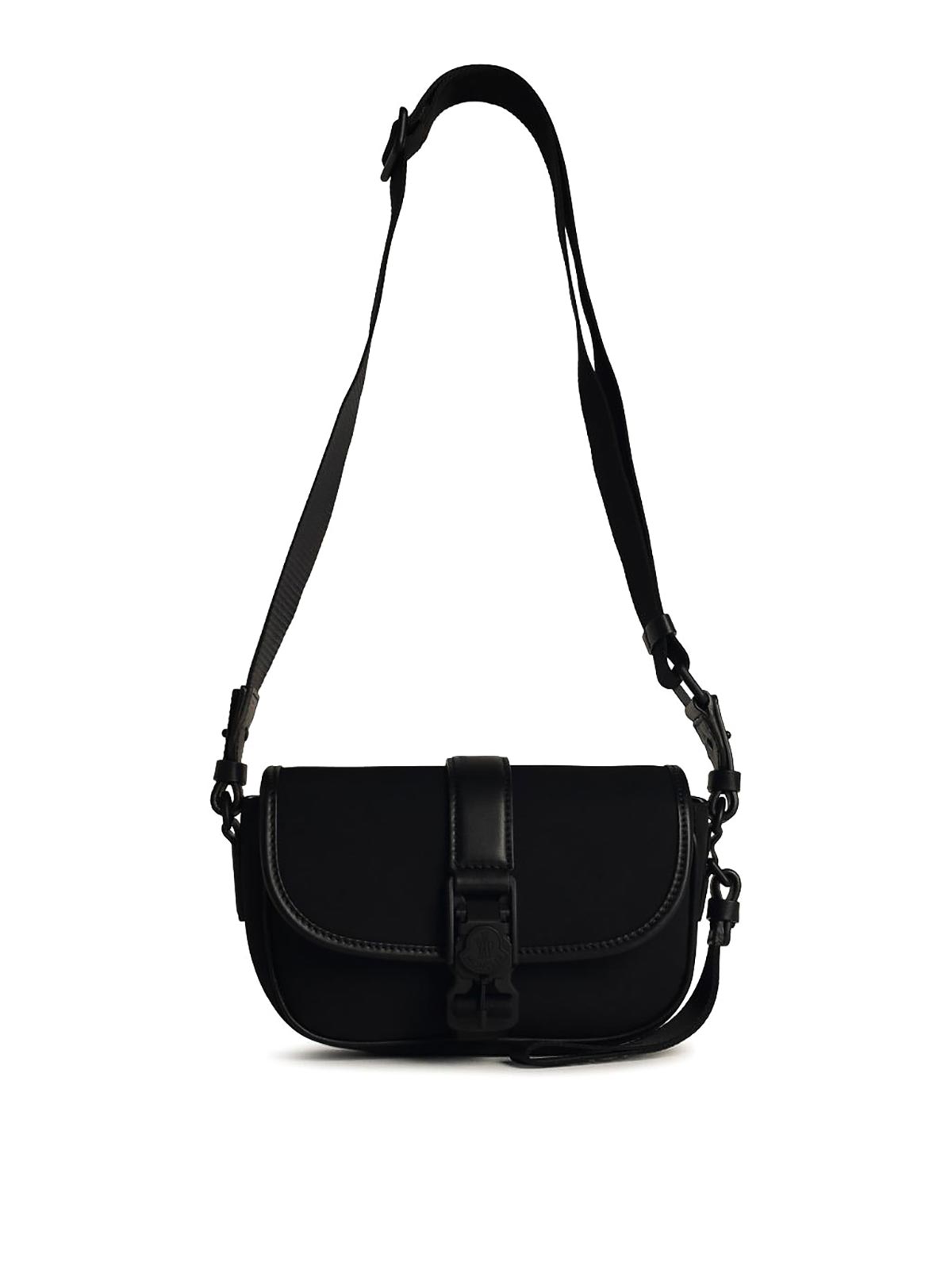 Shop Moncler Trick Black Nylon Crossbody Bag