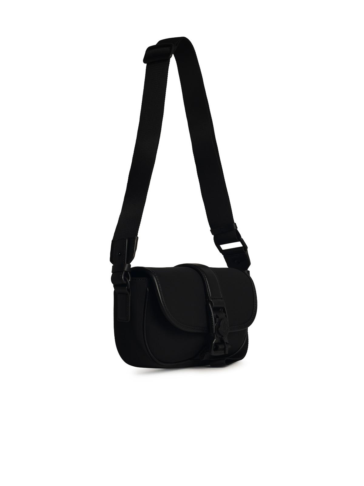 Shop Moncler Trick Black Nylon Crossbody Bag