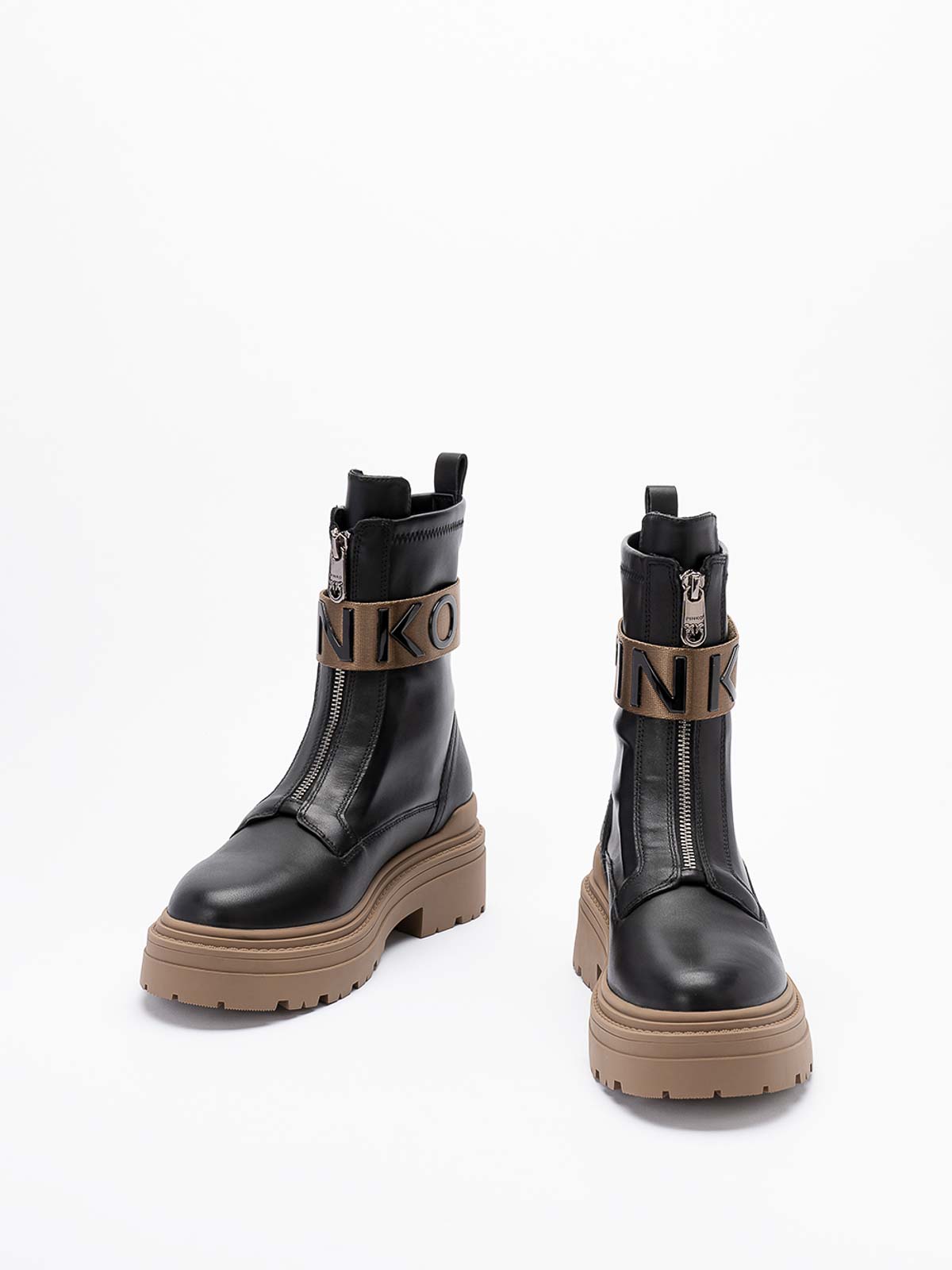 Pinko `mia` Ankle Boots In Black