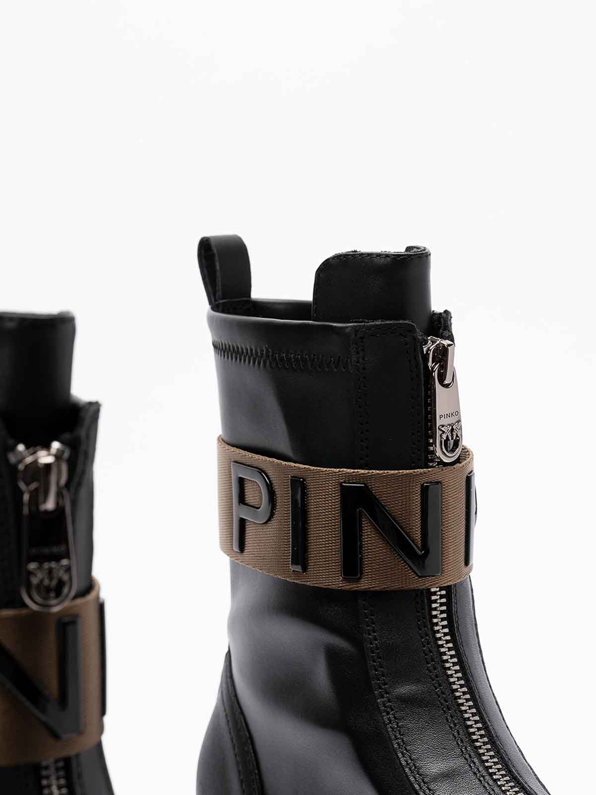 Pinko `mia` Ankle Boots In Black