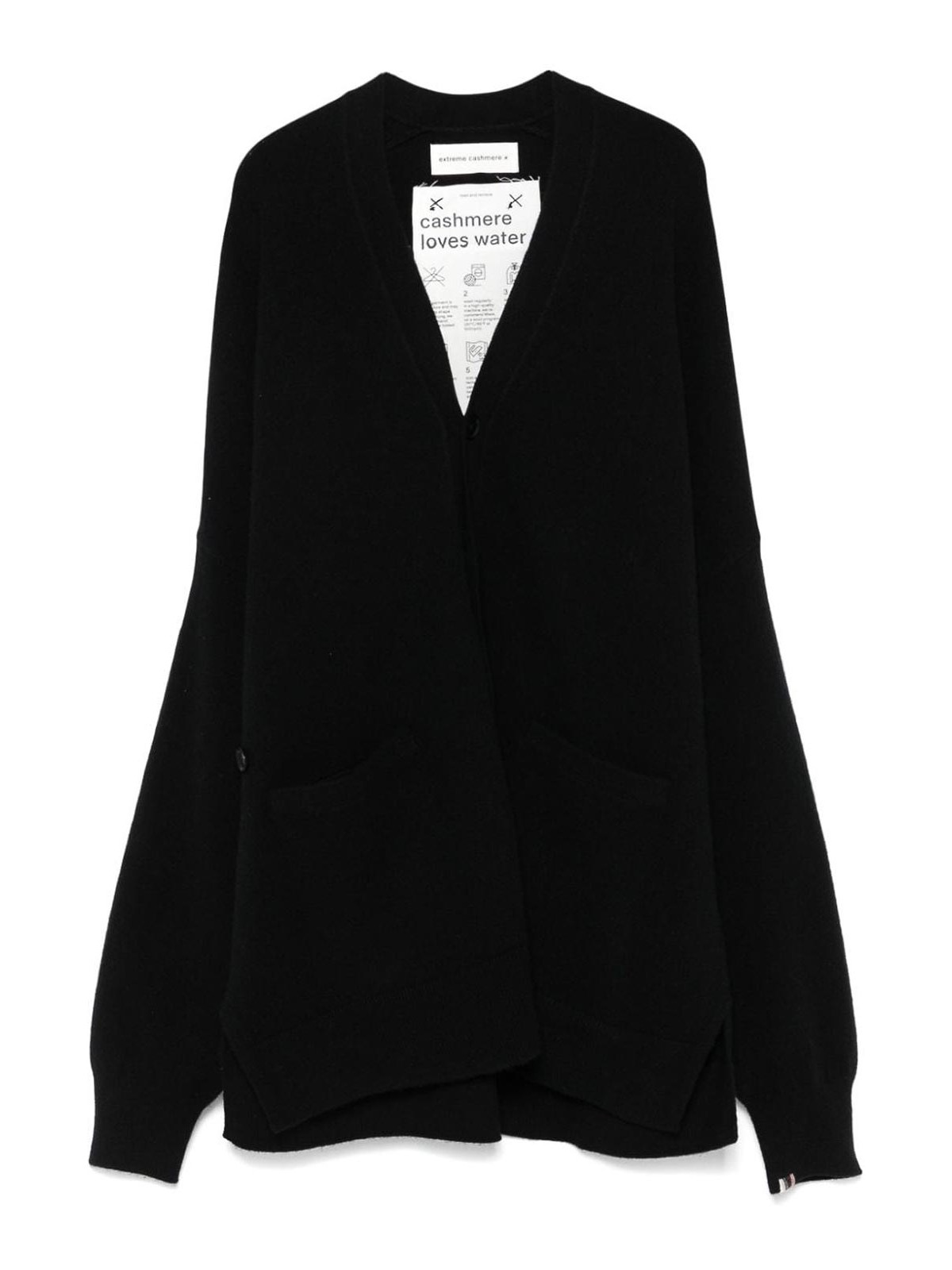 Extreme Cashmere Tokyo Cashmere Cardigan In Black