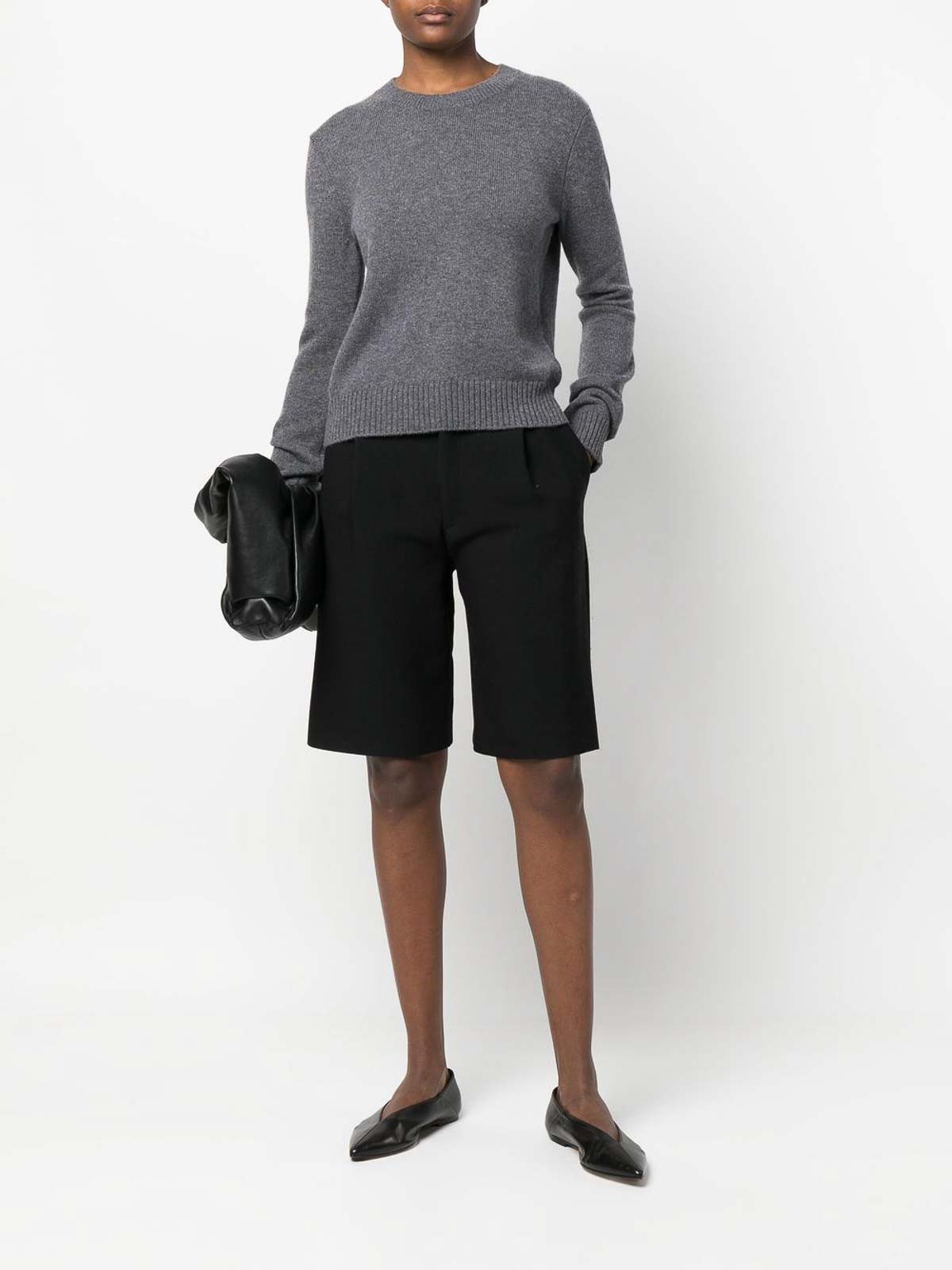 Lisa Yang Mable Cashmere Crewneck Sweater In Gray