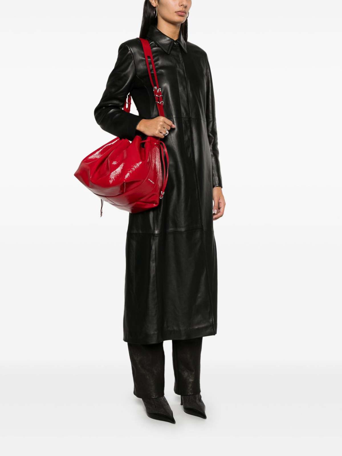Givenchy Pumpkin Medium Leather Shoulder Bag - Red|BB510TB25Y640