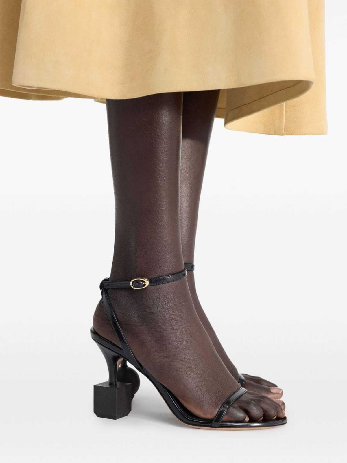 Jacquemus Open-toed High-heeled Sandals In Black
