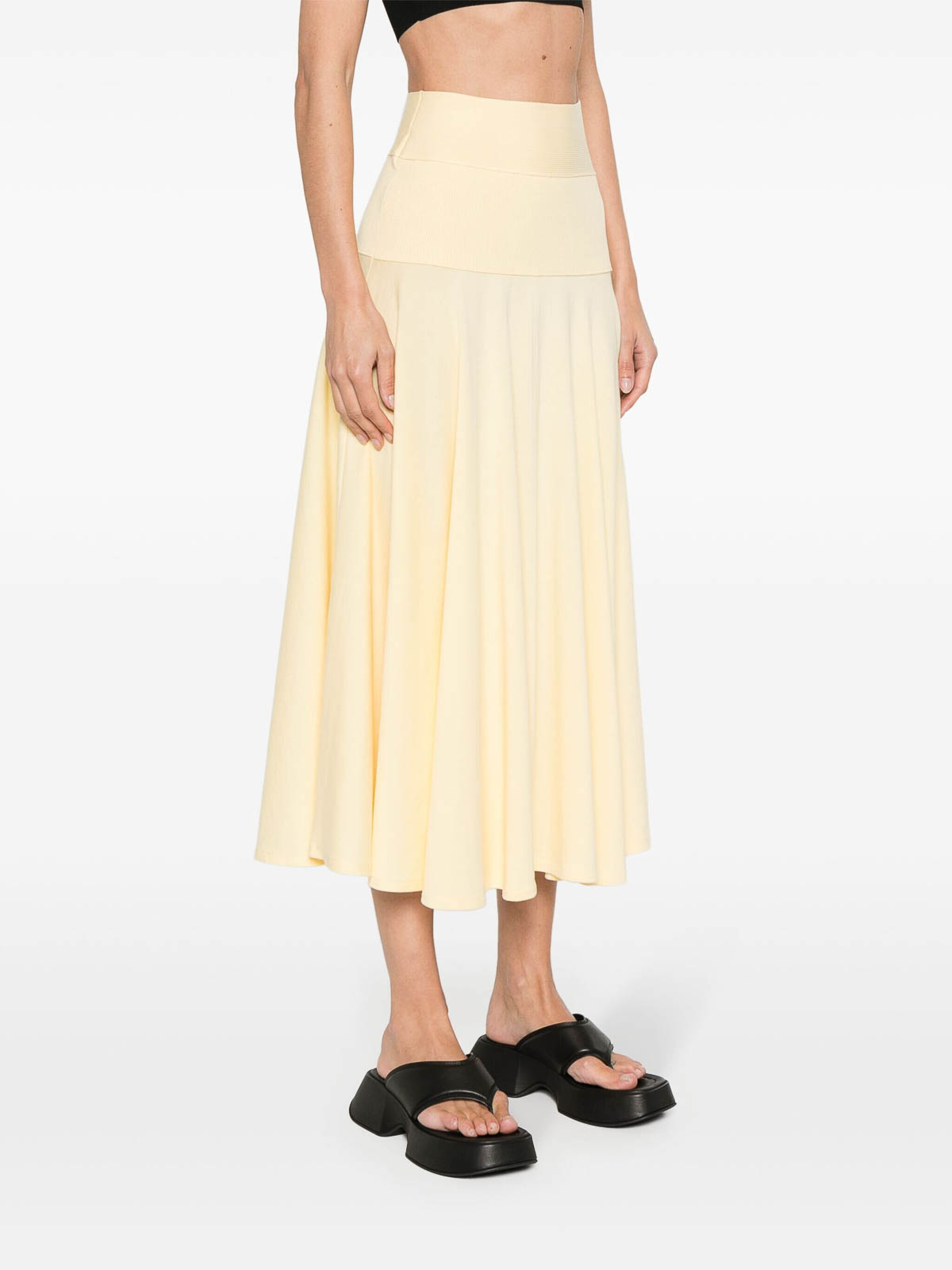 Shop Plan C Full Skirt In Cream