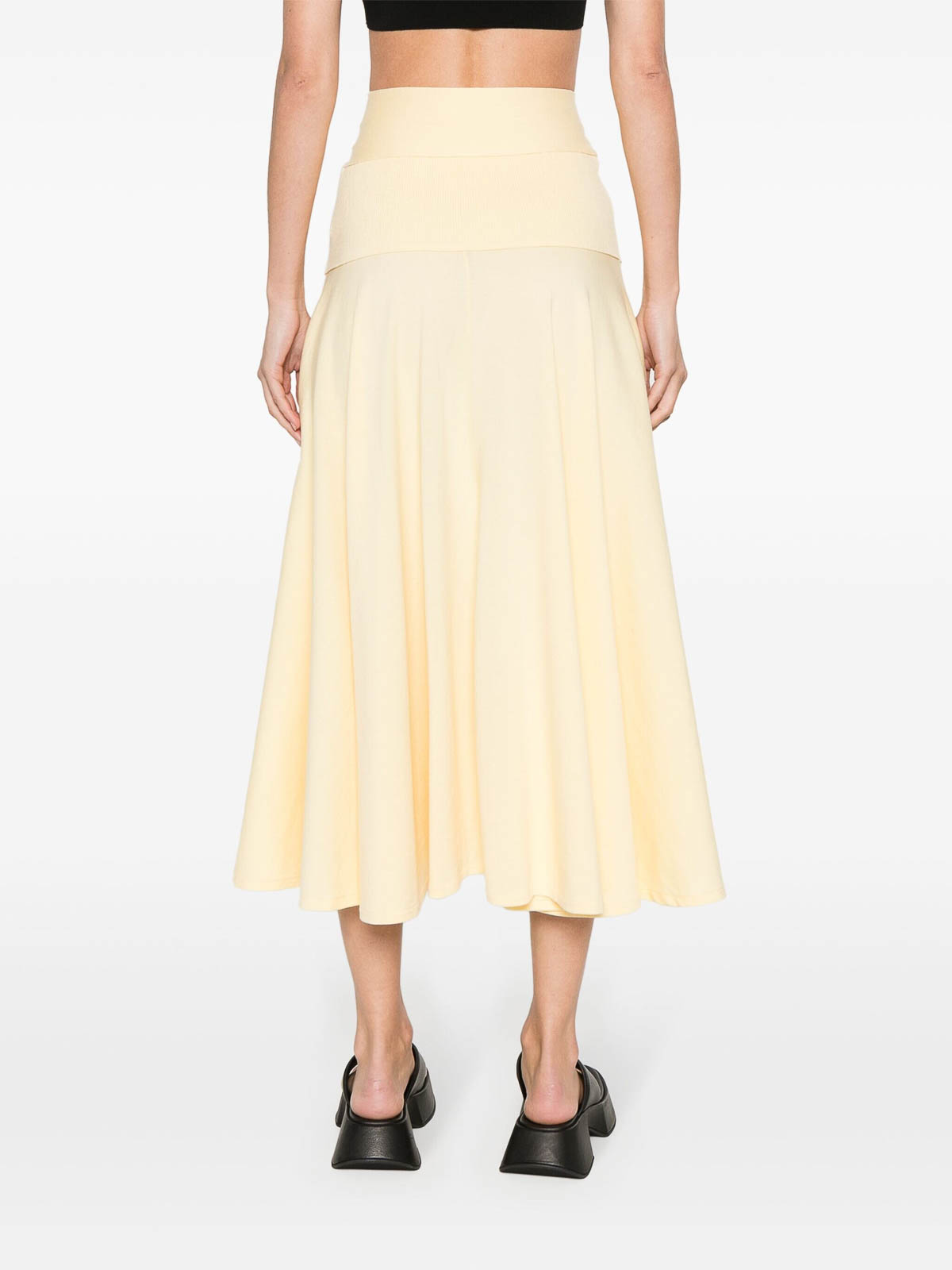 Shop Plan C Full Skirt In Cream