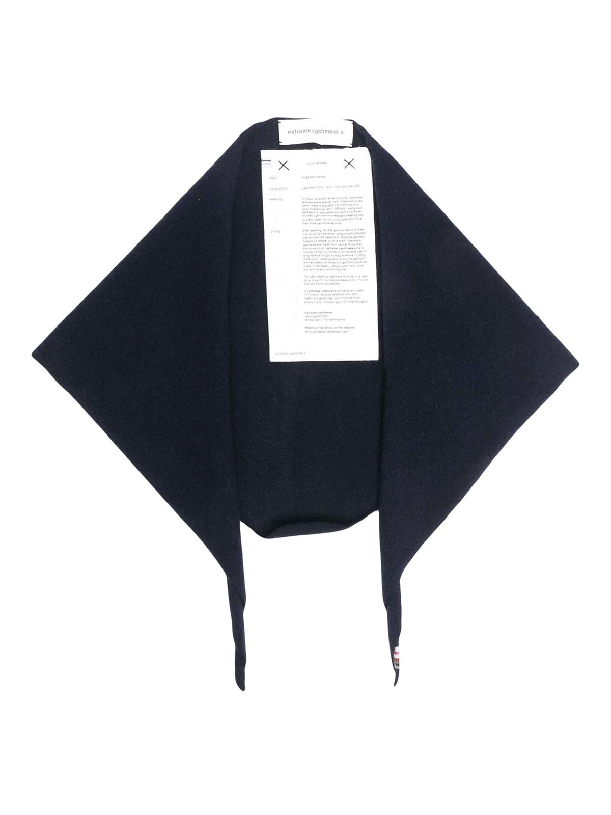 Extreme Cashmere Small Scarf In Dark Blue