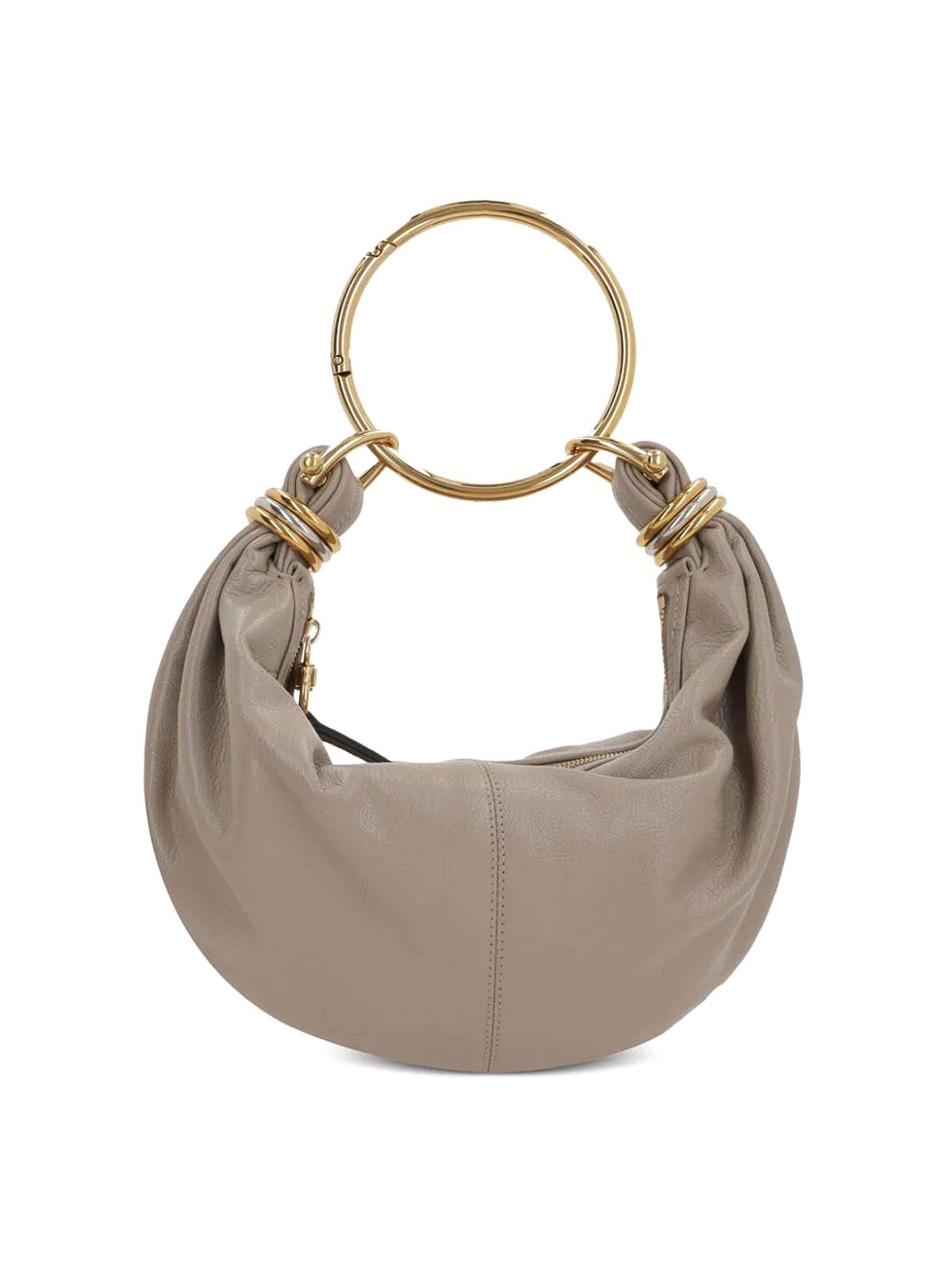 Shop Chloé Small Hobo Bag In Taupe