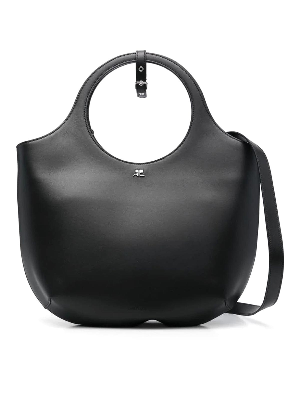 Shop Courrèges Medium Holy Bag In Black