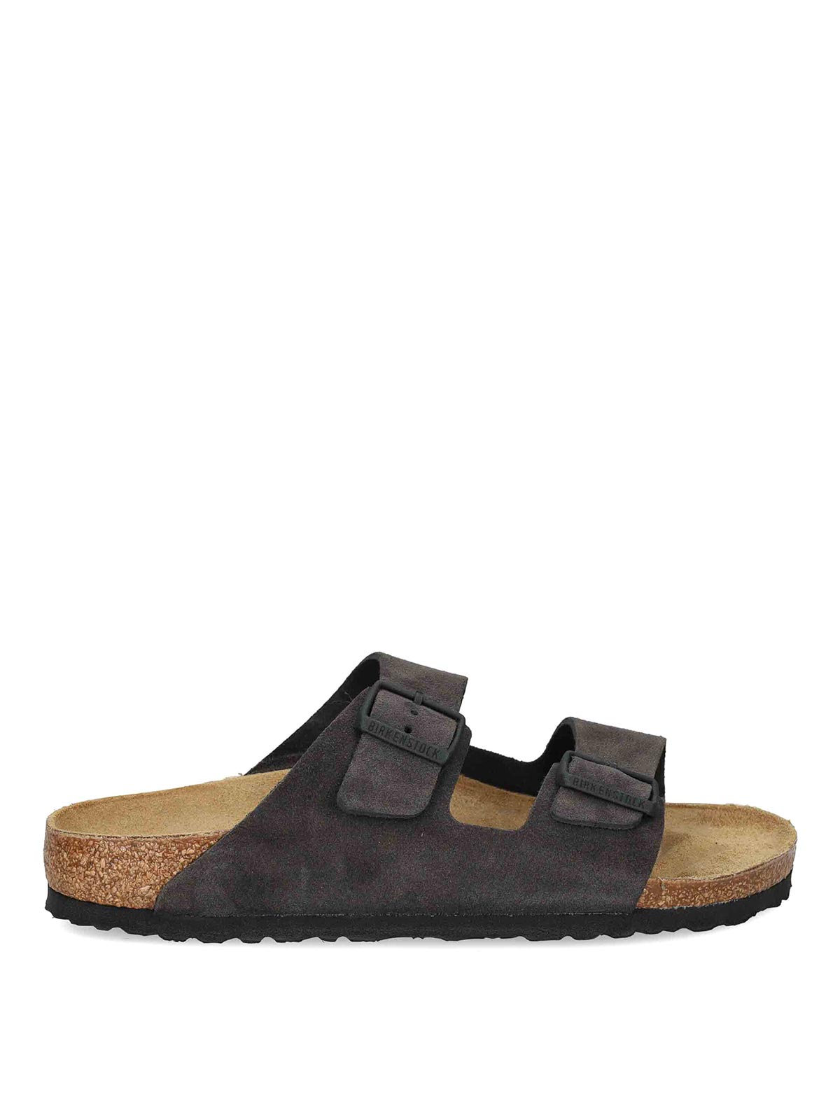 Shop Birkenstock Arizona Suede In Grey