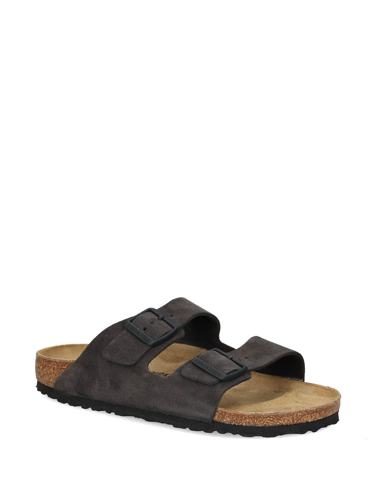 Shop Birkenstock Arizona Suede In Grey