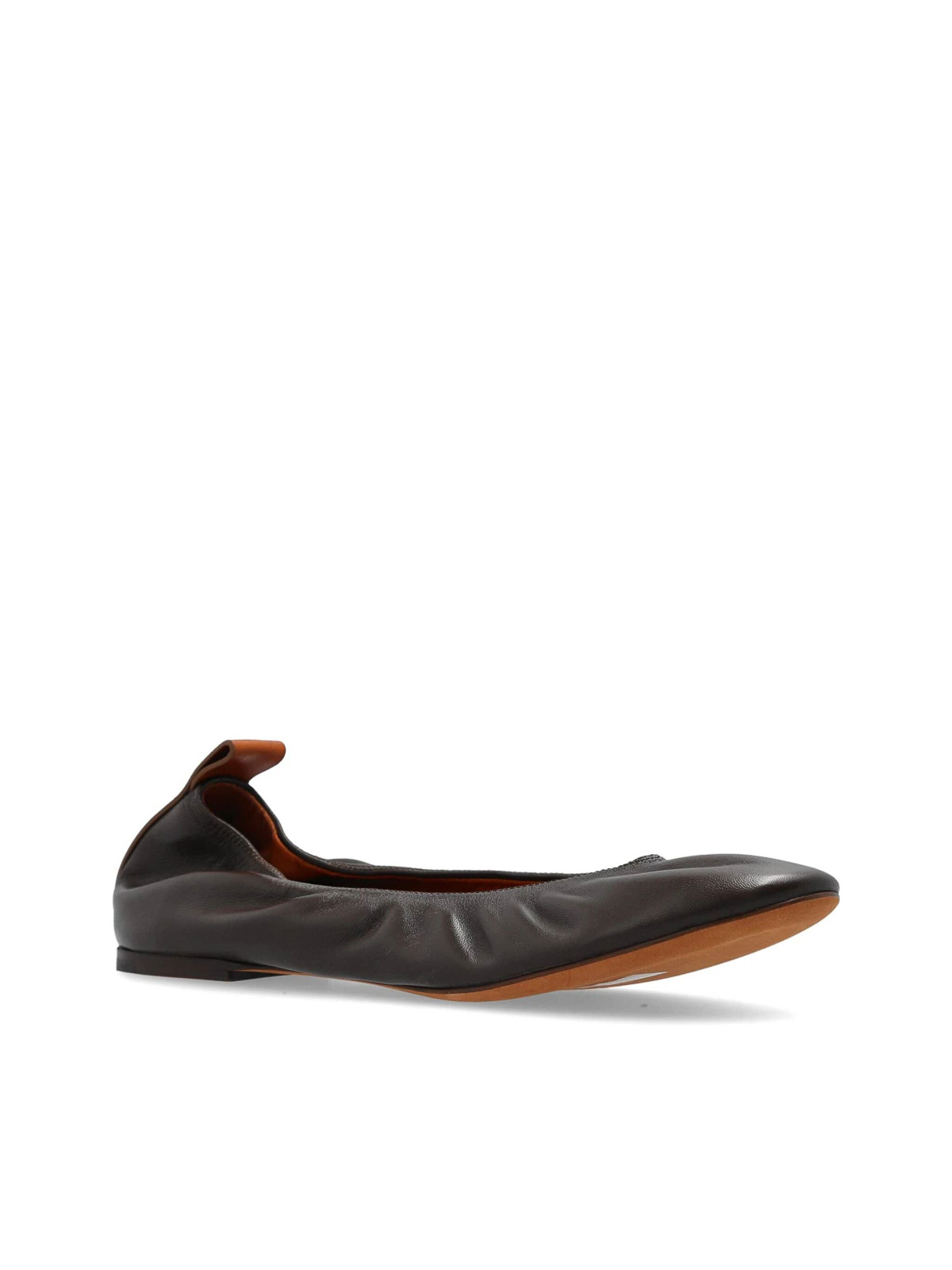 Shop Lanvin Nappa Dancer In Dark Brown