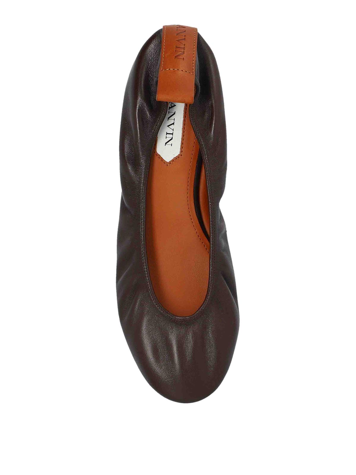 Shop Lanvin Nappa Dancer In Dark Brown