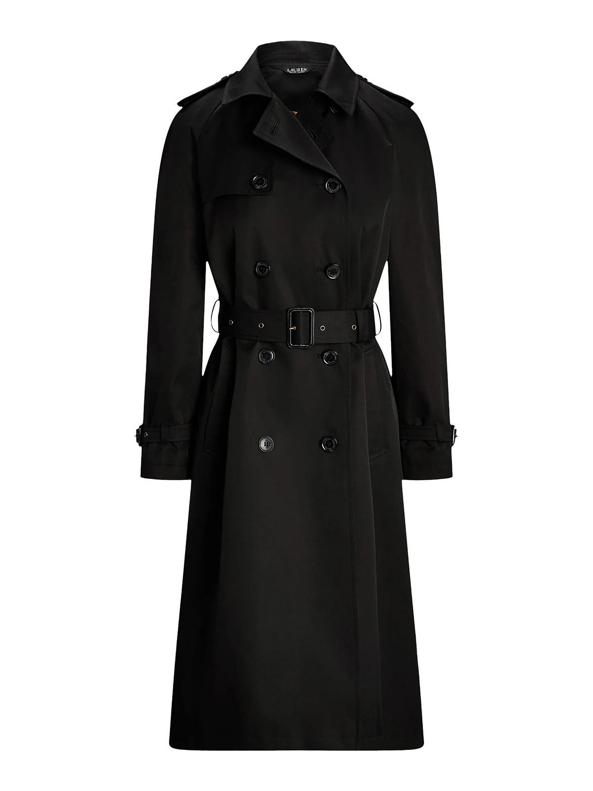 Ralph Lauren Bl Db W Ns44 Lined Coat In Black