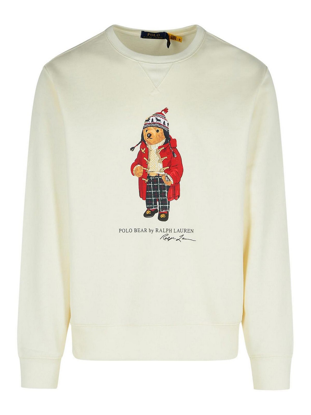 Polo Ralph Lauren White Cotton Sweatshirt