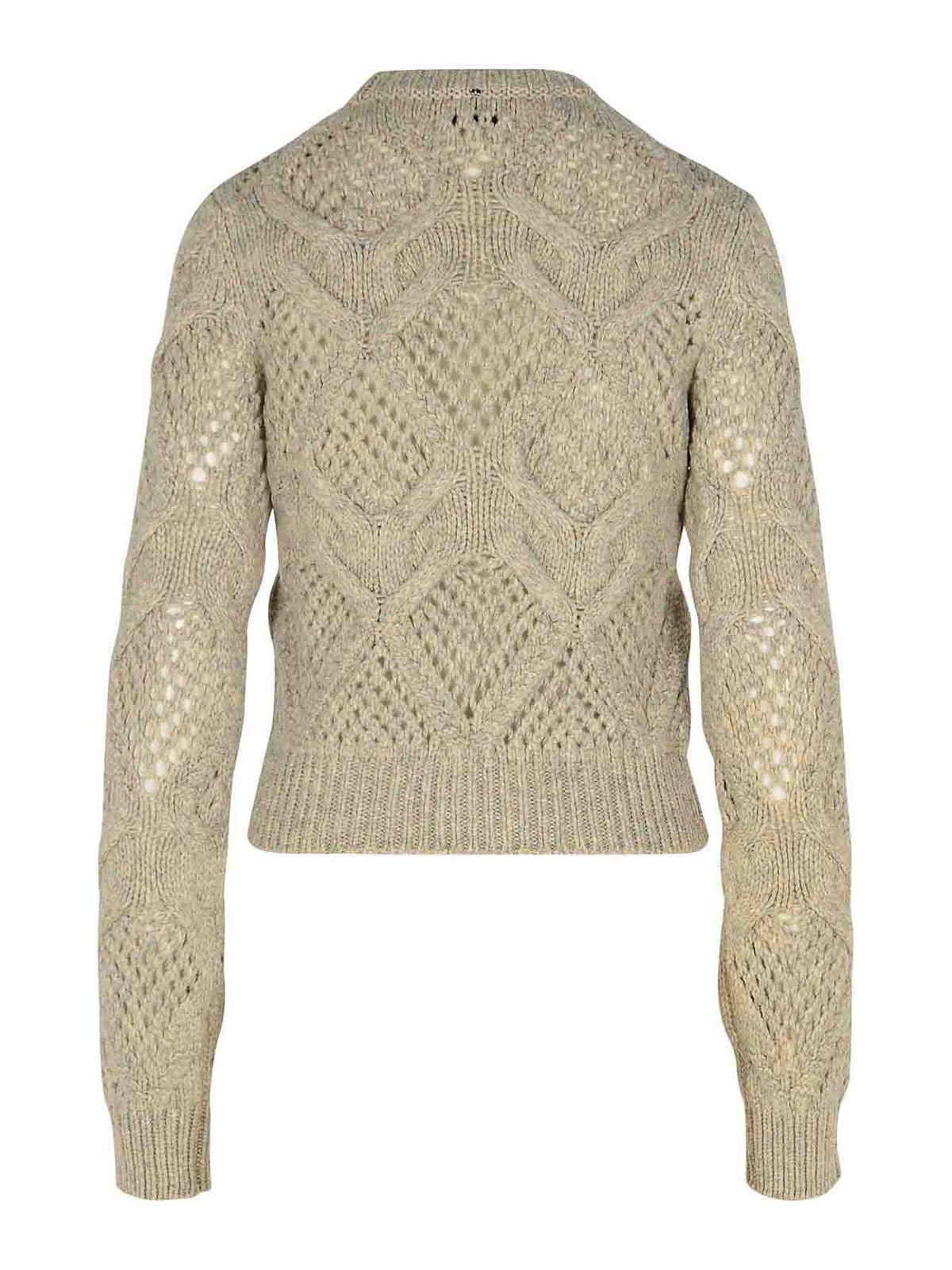 SPORTMAX NARVEL GREY WOOL BLEND SWEATER 