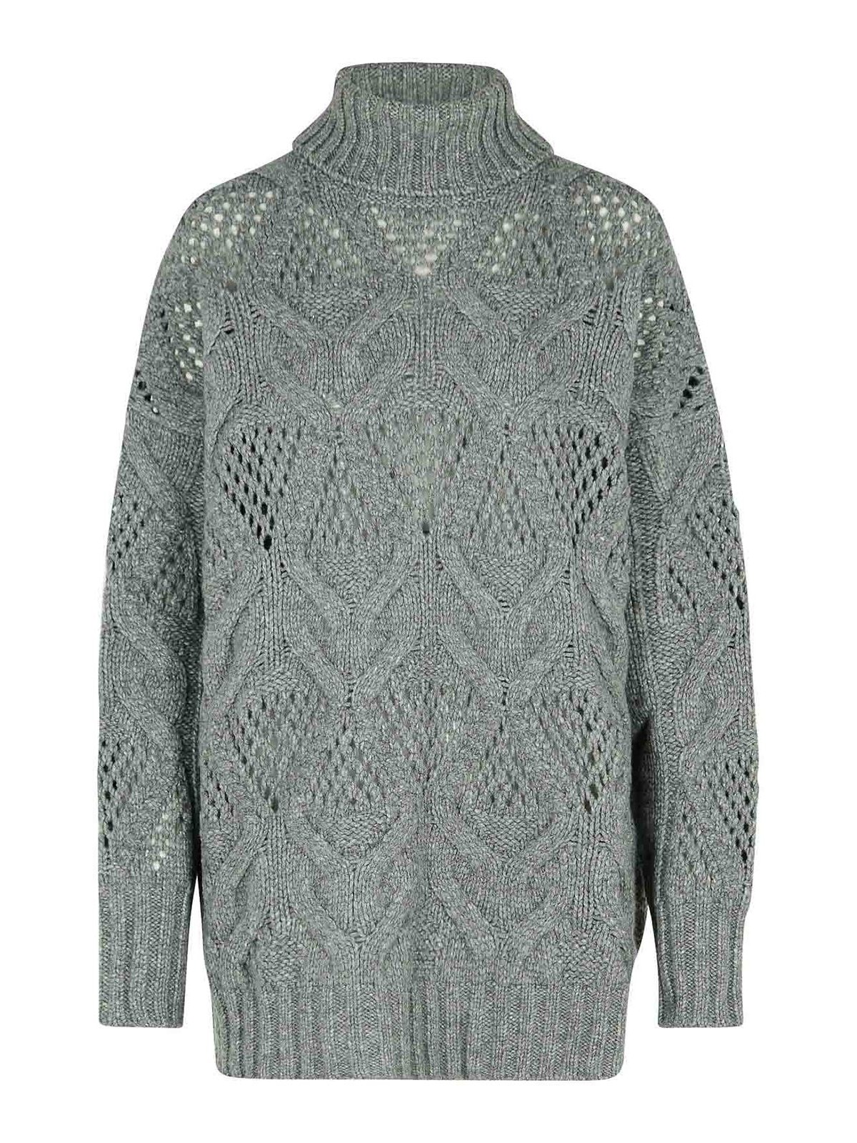 Sportmax Edicola Grey Wool Blend Sweater