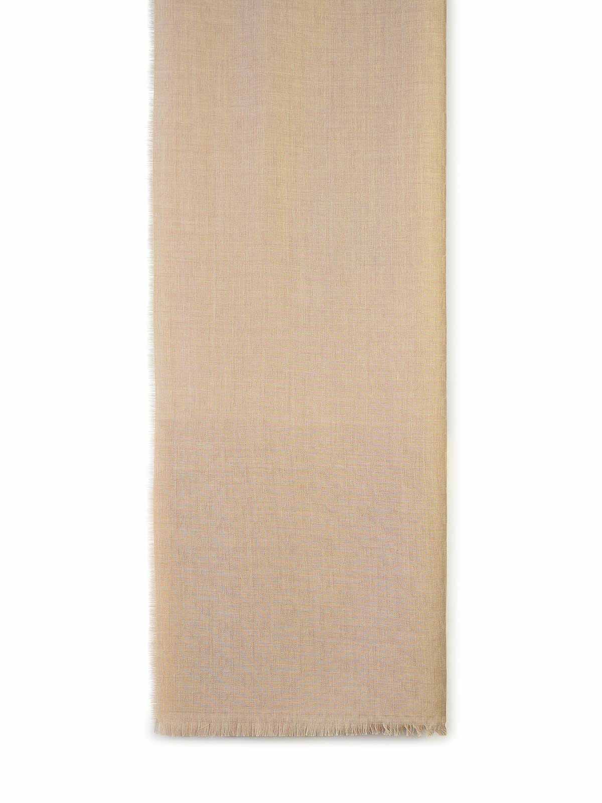 Shop Max Mara Magico Beige Wool Scarf