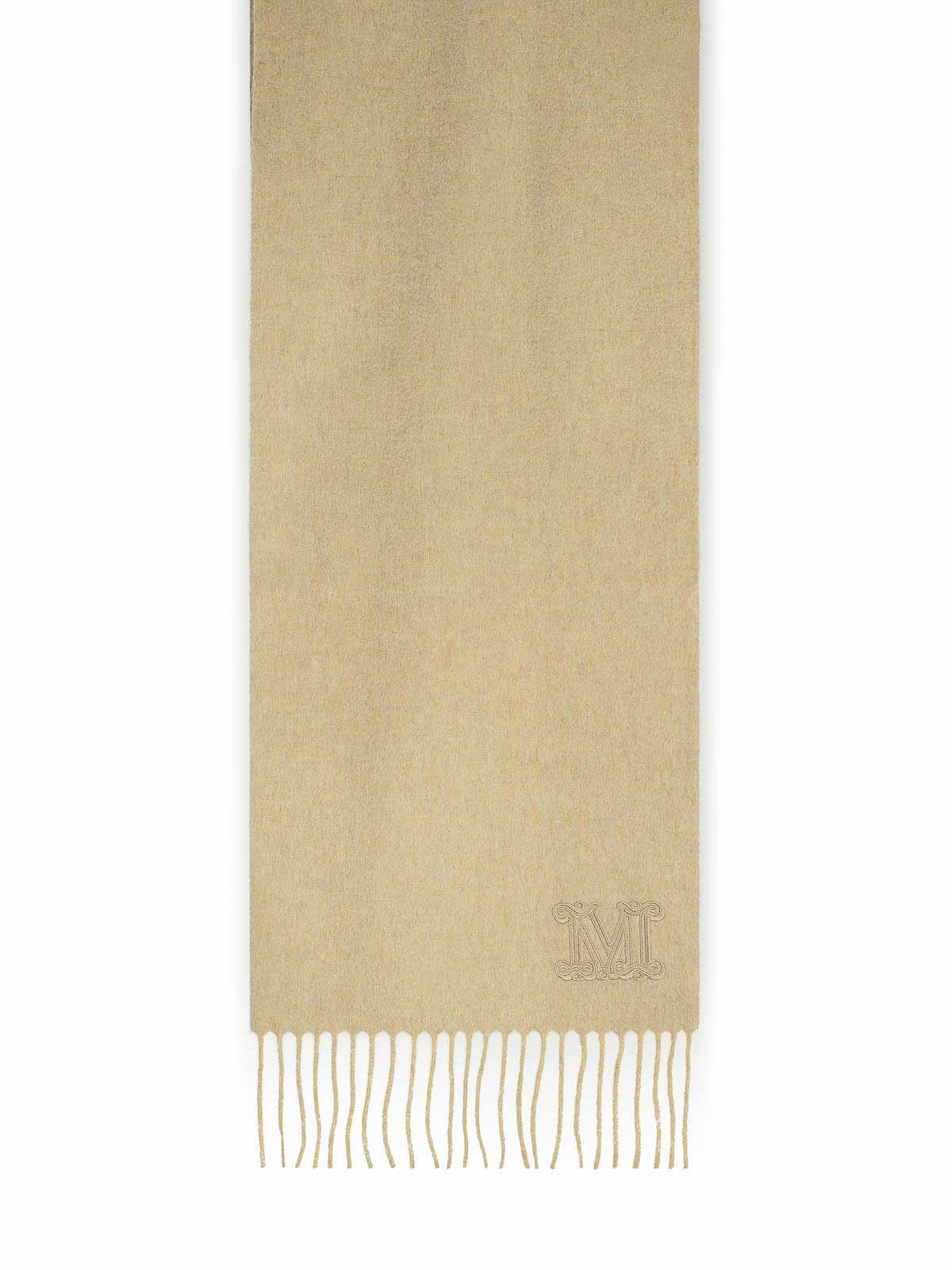 Shop Max Mara Wsdalia Beige Cashmere Scarf