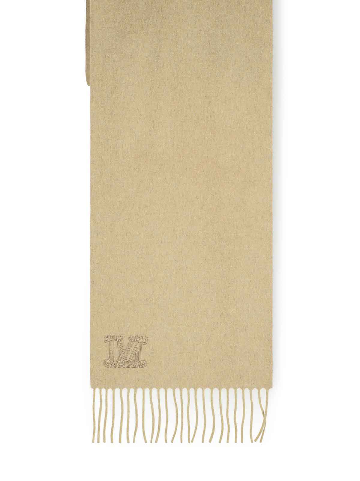 Shop Max Mara Wsdalia Beige Cashmere Scarf