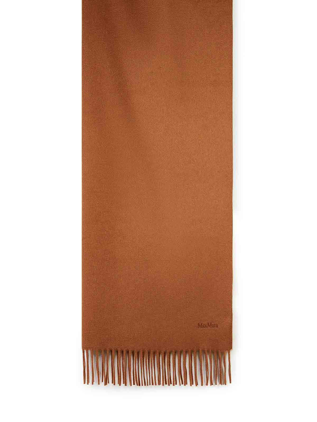 MAX MARA BACI LIGHT BROWN CHASMERE SCARF 