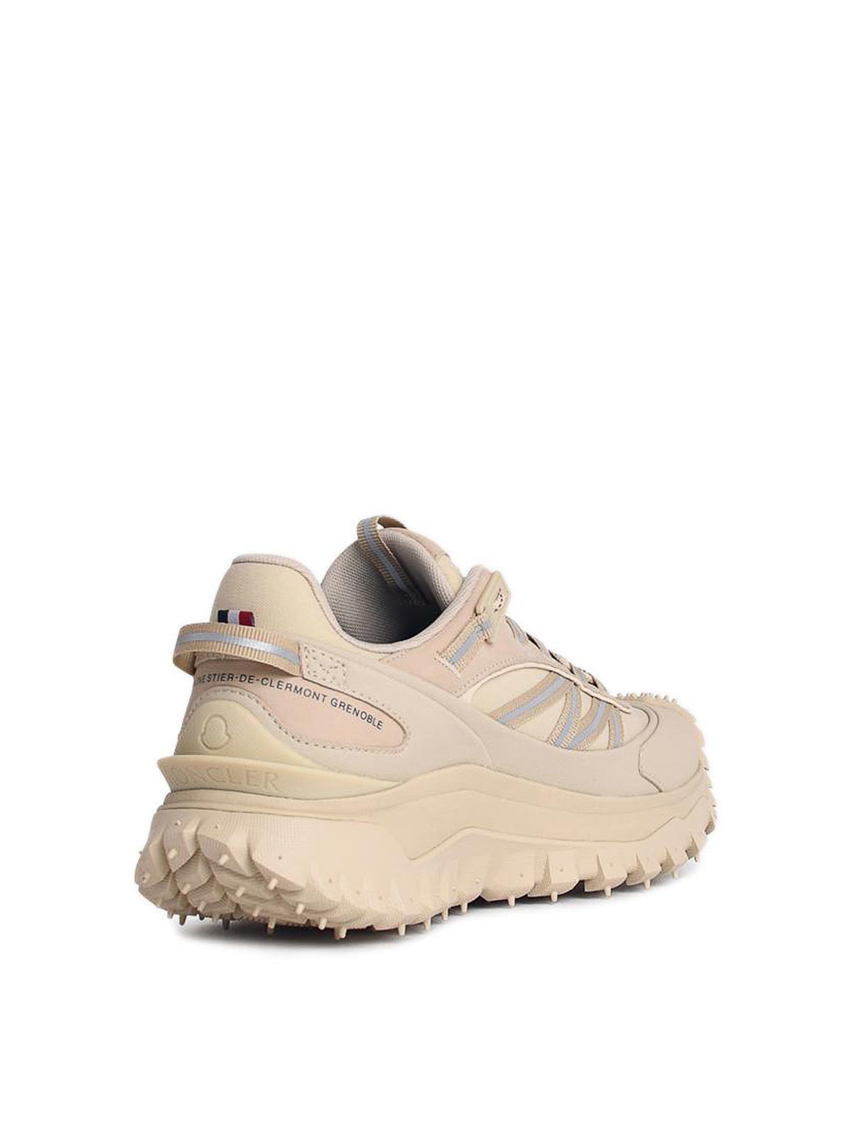 Shop Moncler Trailgrip Gtx Beige Polyamide Sneakers