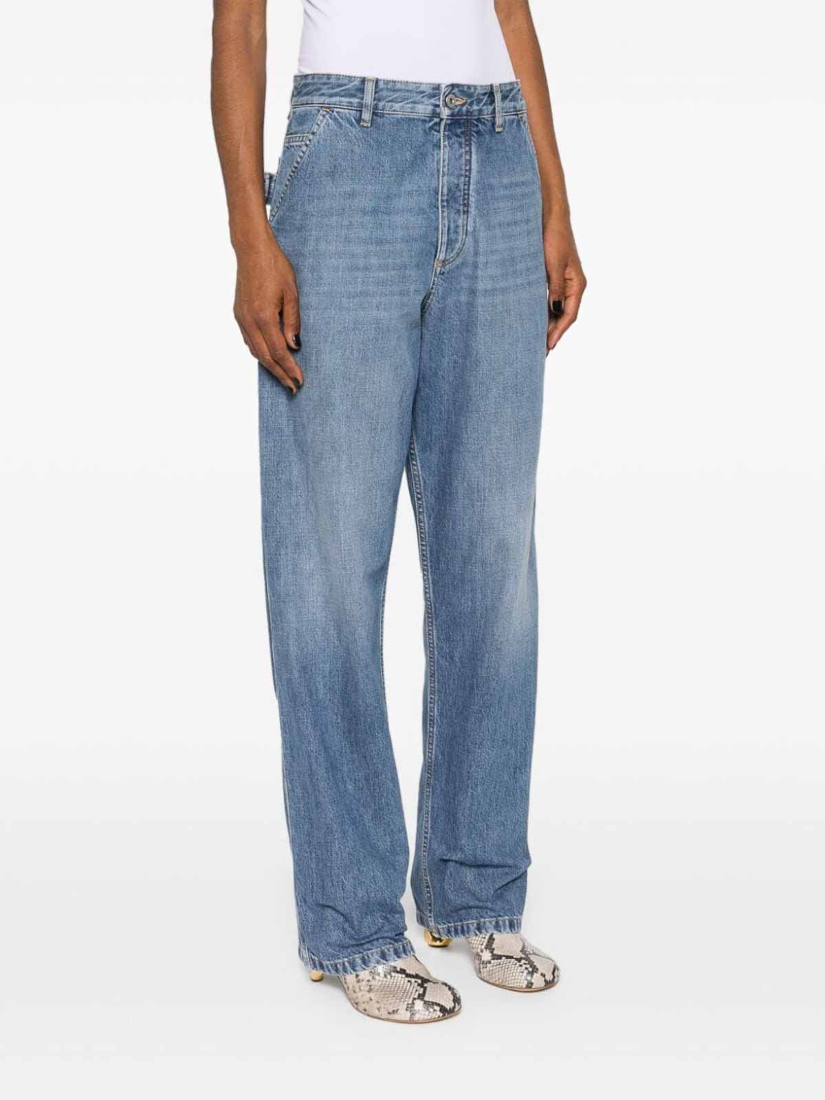 Shop Bottega Veneta Jeans In Lavado Oscuro