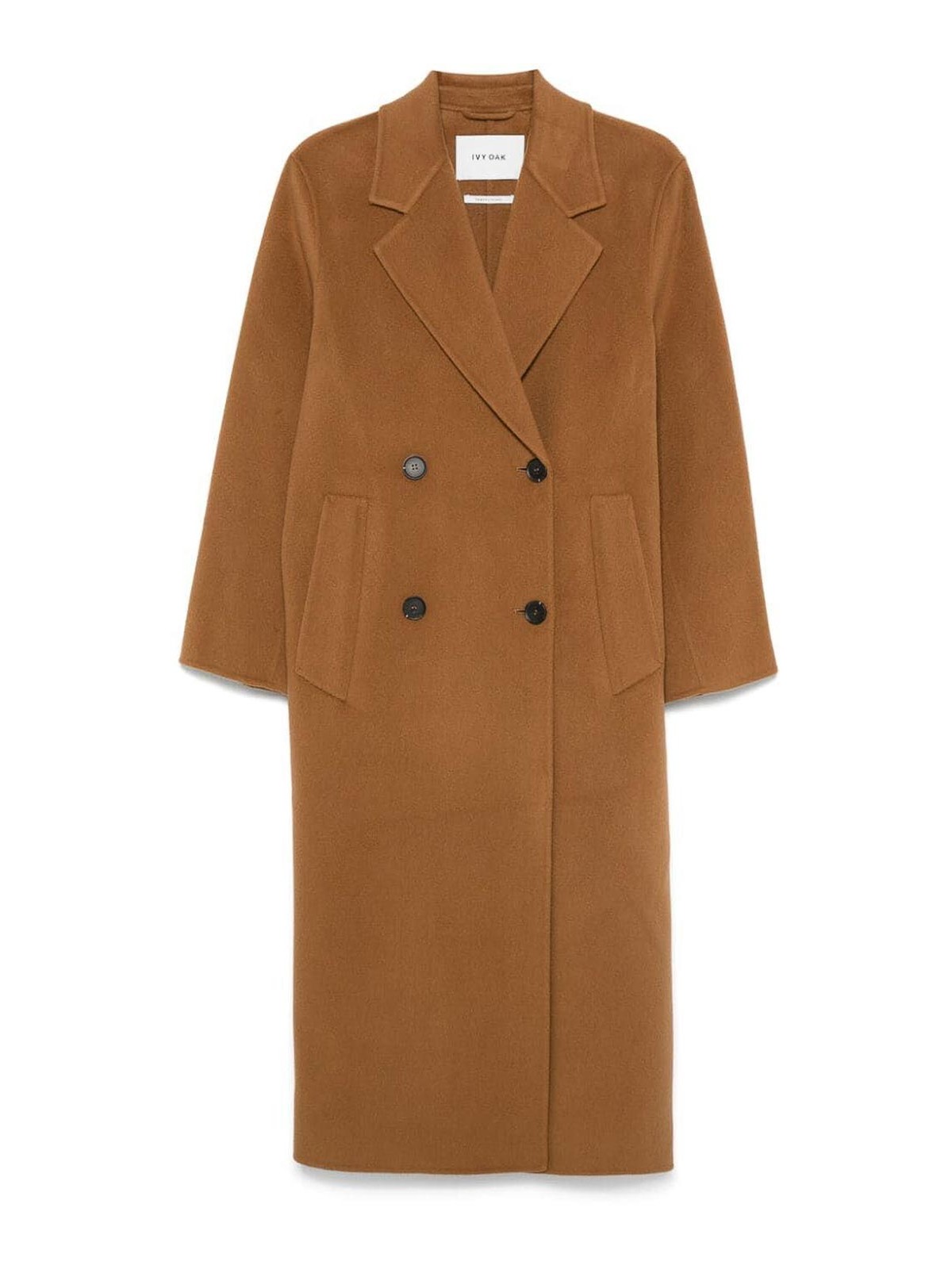 Ivy & Oak Double Breasted Coat Clara In Camel