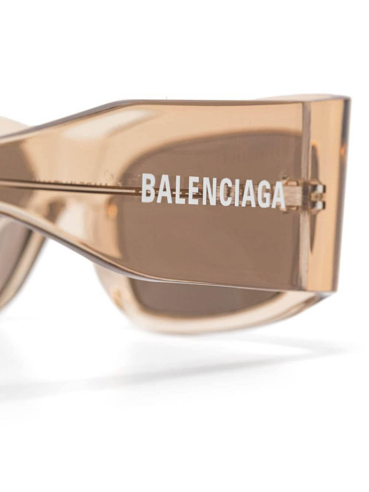 Shop Balenciaga Paper Rectangle In Beige