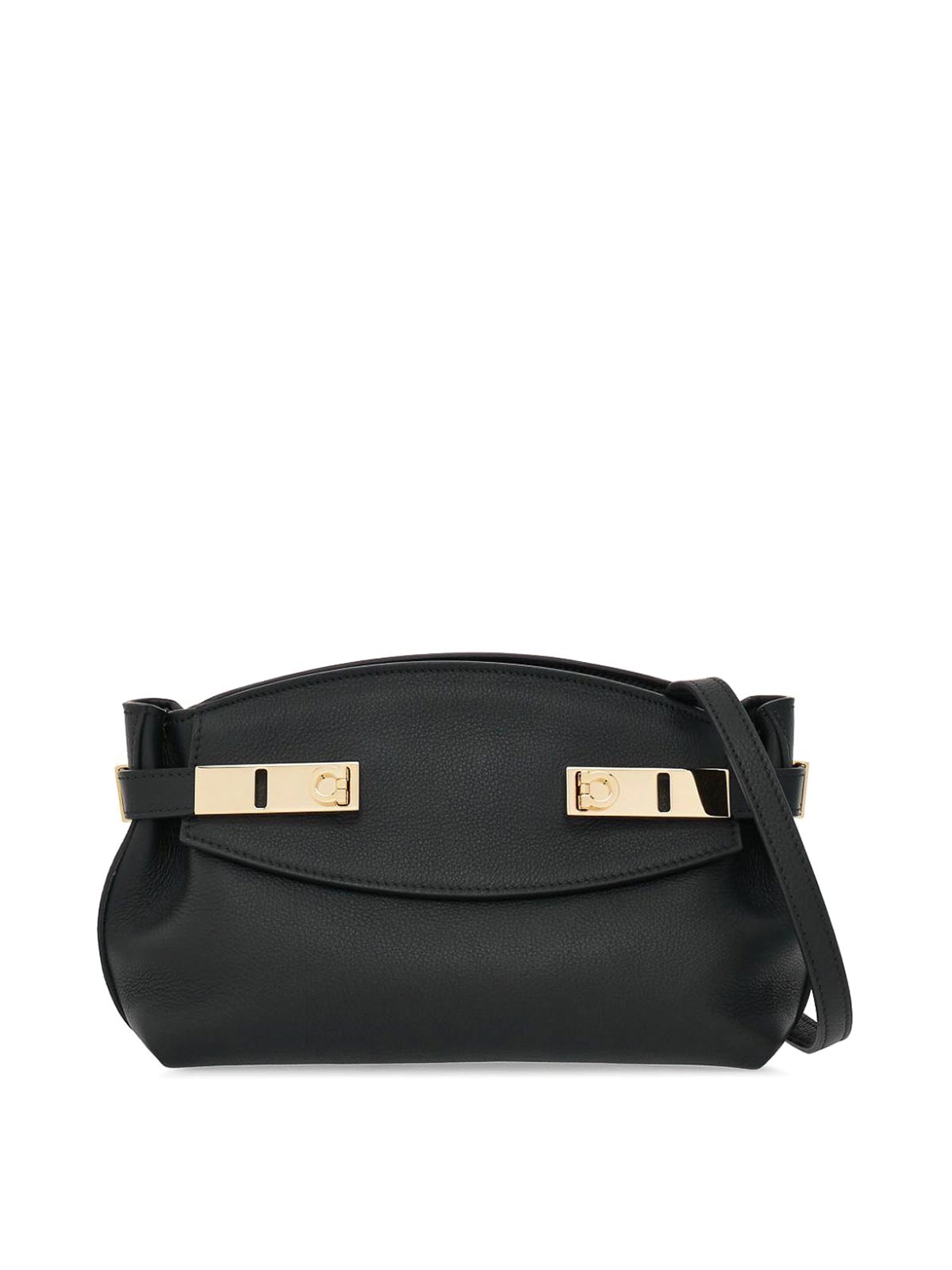 Shop Ferragamo Hug Pouch S In Black