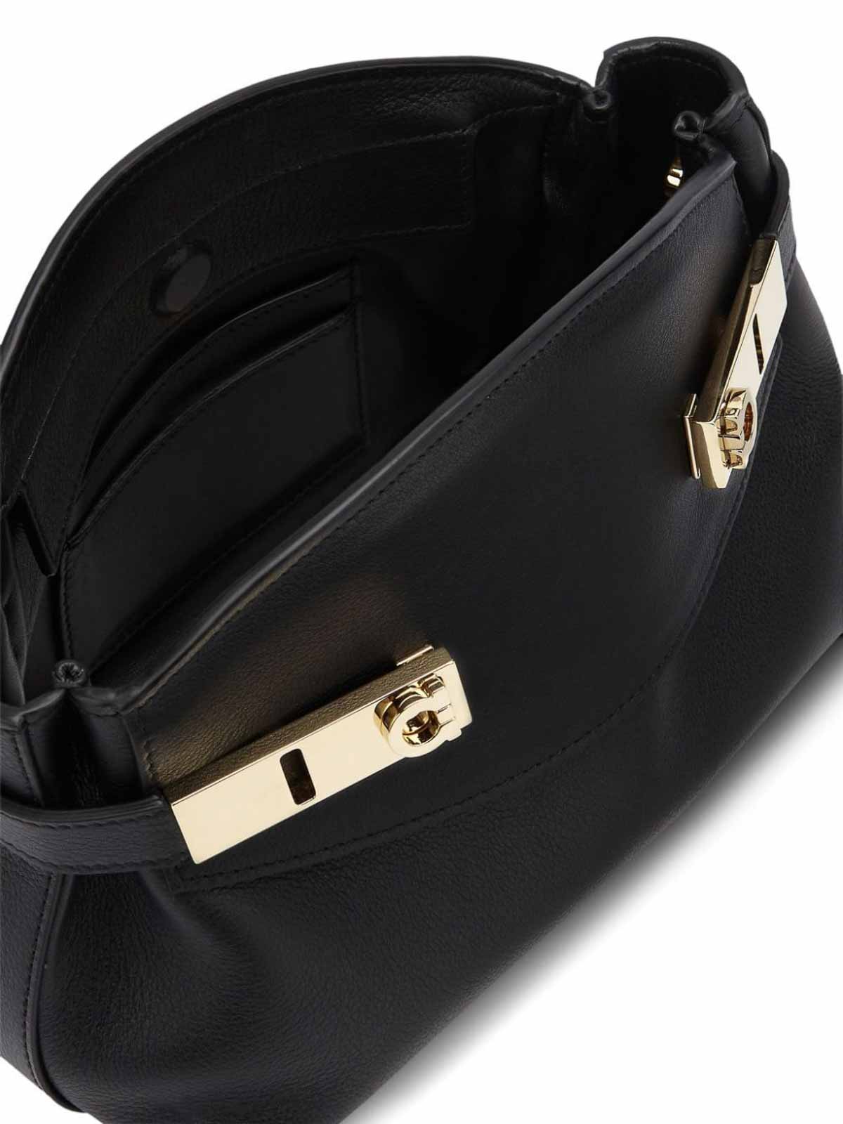 Shop Ferragamo Hug Pouch S In Black