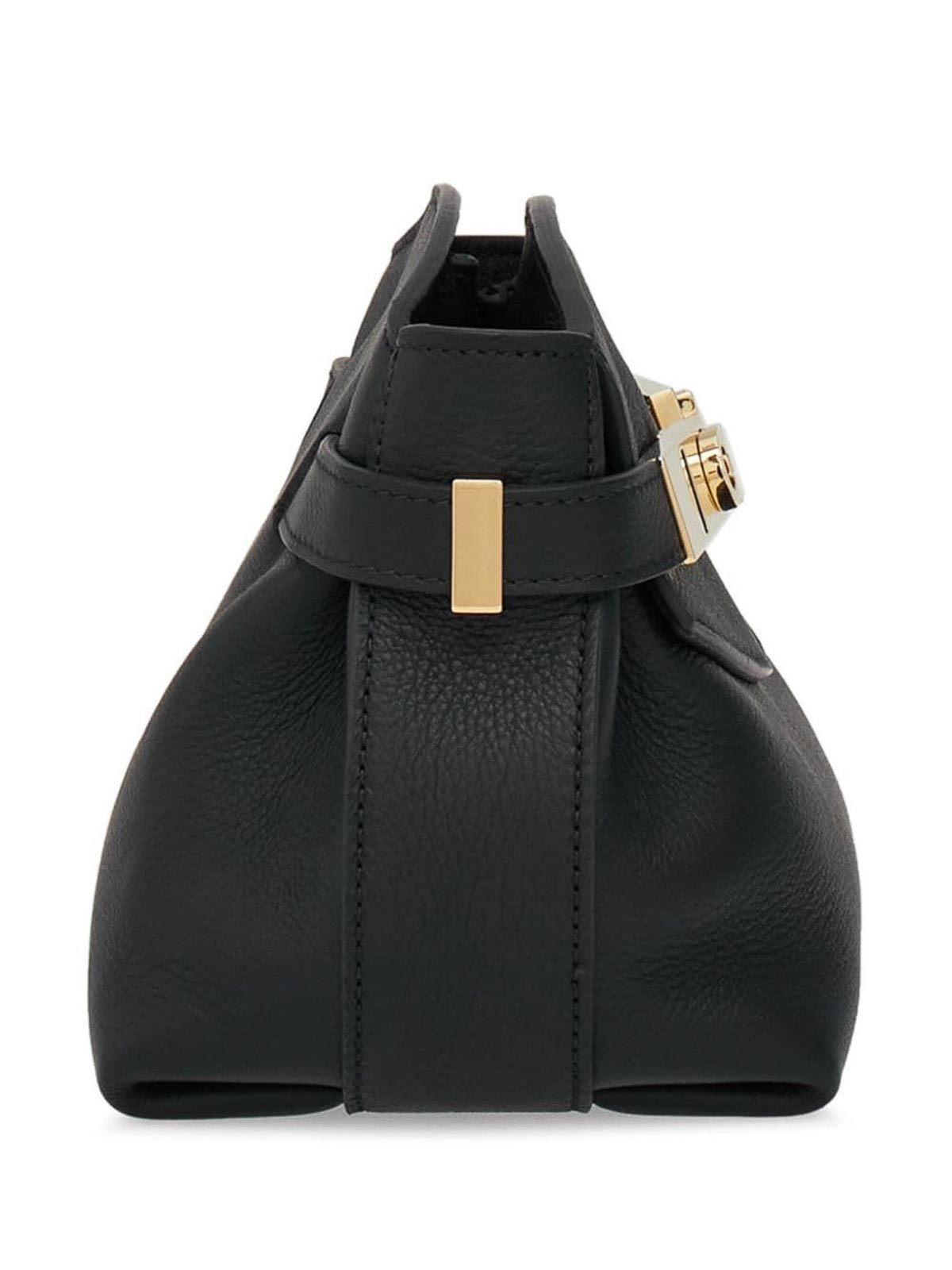 Shop Ferragamo Hug Pouch S In Black