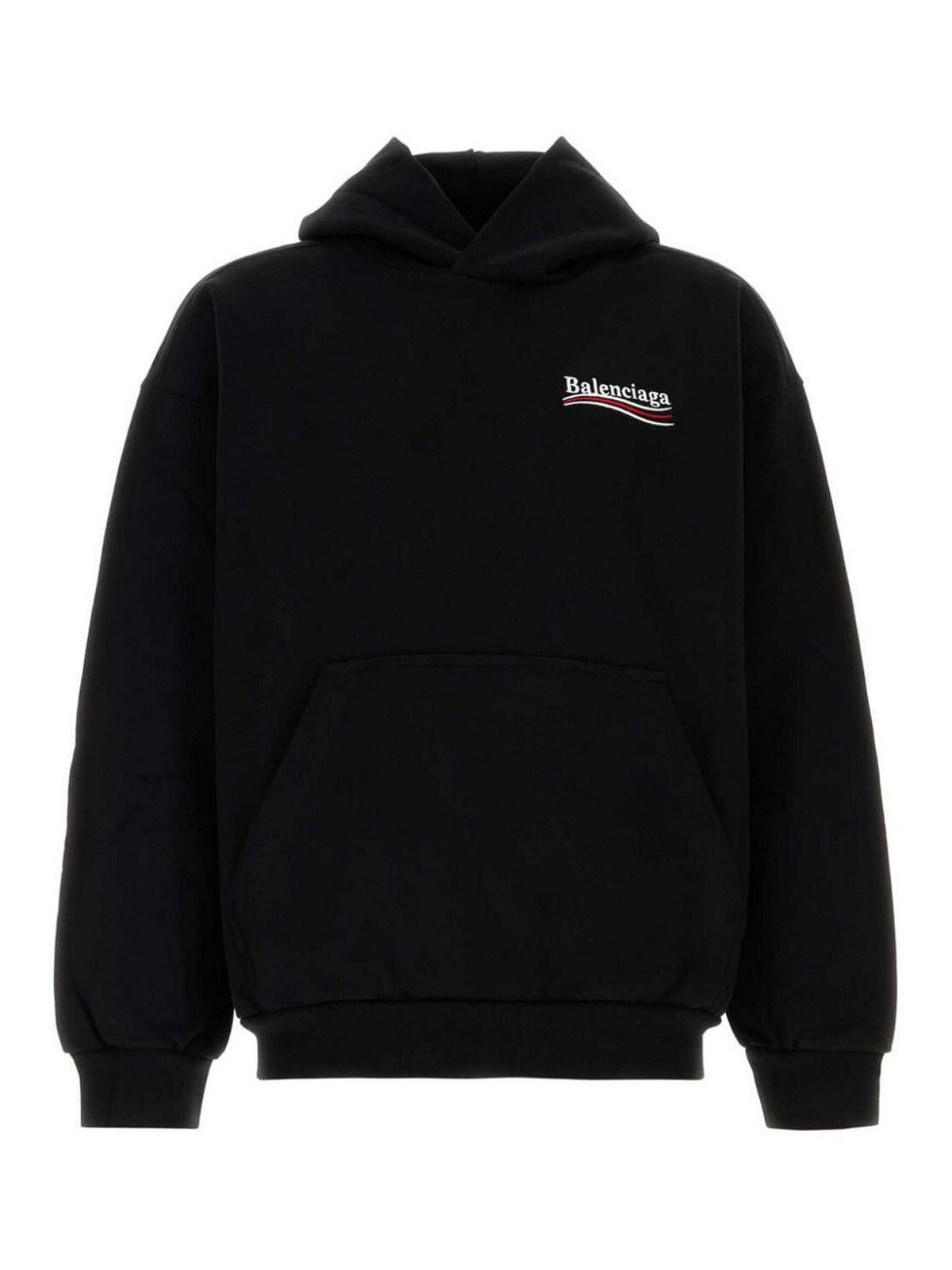 Balenciaga Medium Fit Hoodie In Black