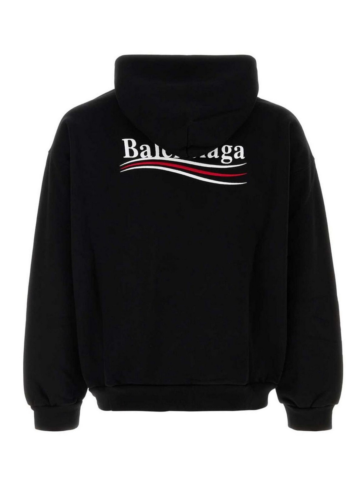 Shop Balenciaga Medium Fit Hoodie In Black