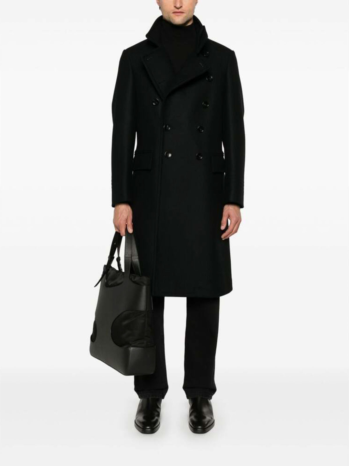 Tom Ford Coat - Black - Men|FMW032F24OCL007LB999 | thebs.com