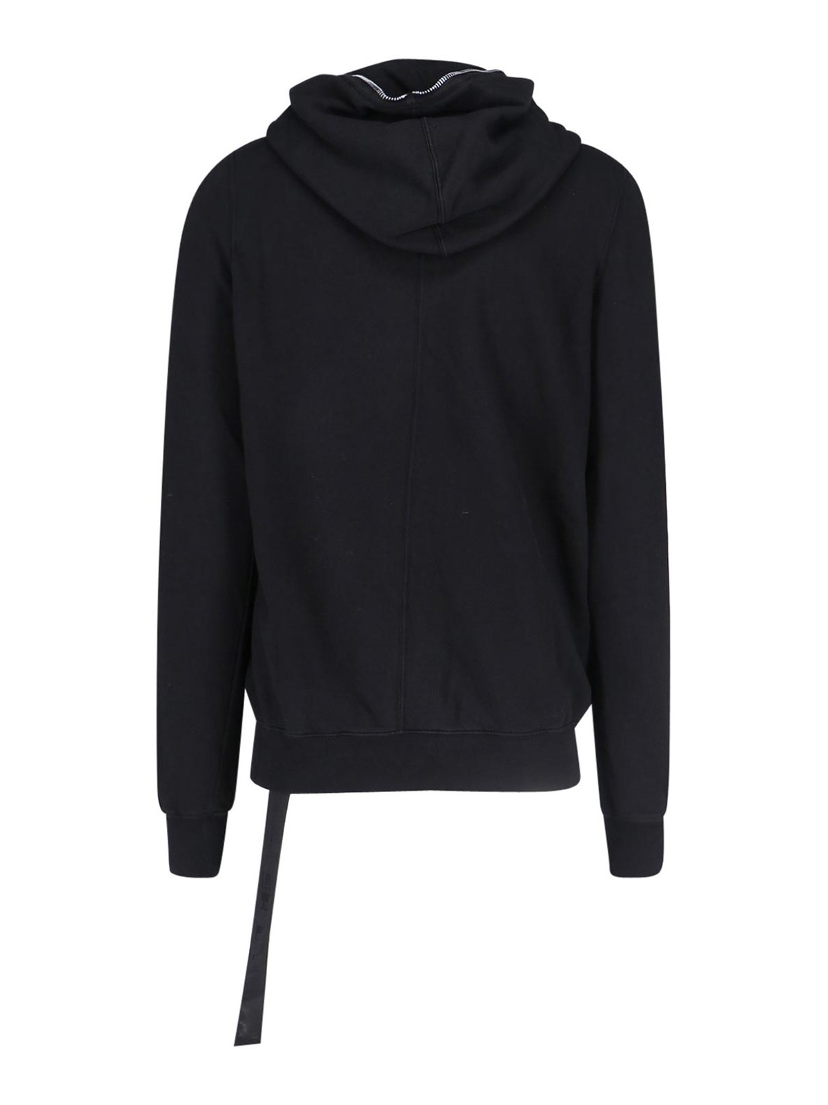 Shop Rick Owens Felpa Zip In Black